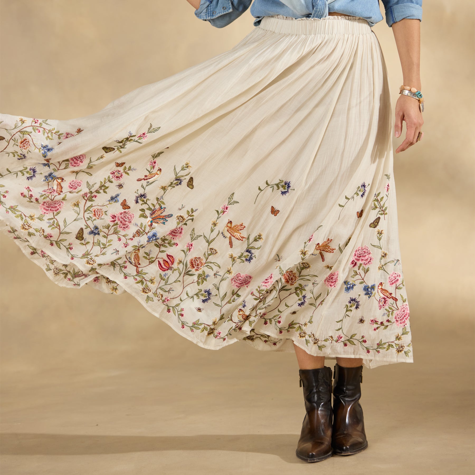 sundance-Romance Garden Skirt, Petite-Sundance Outlet