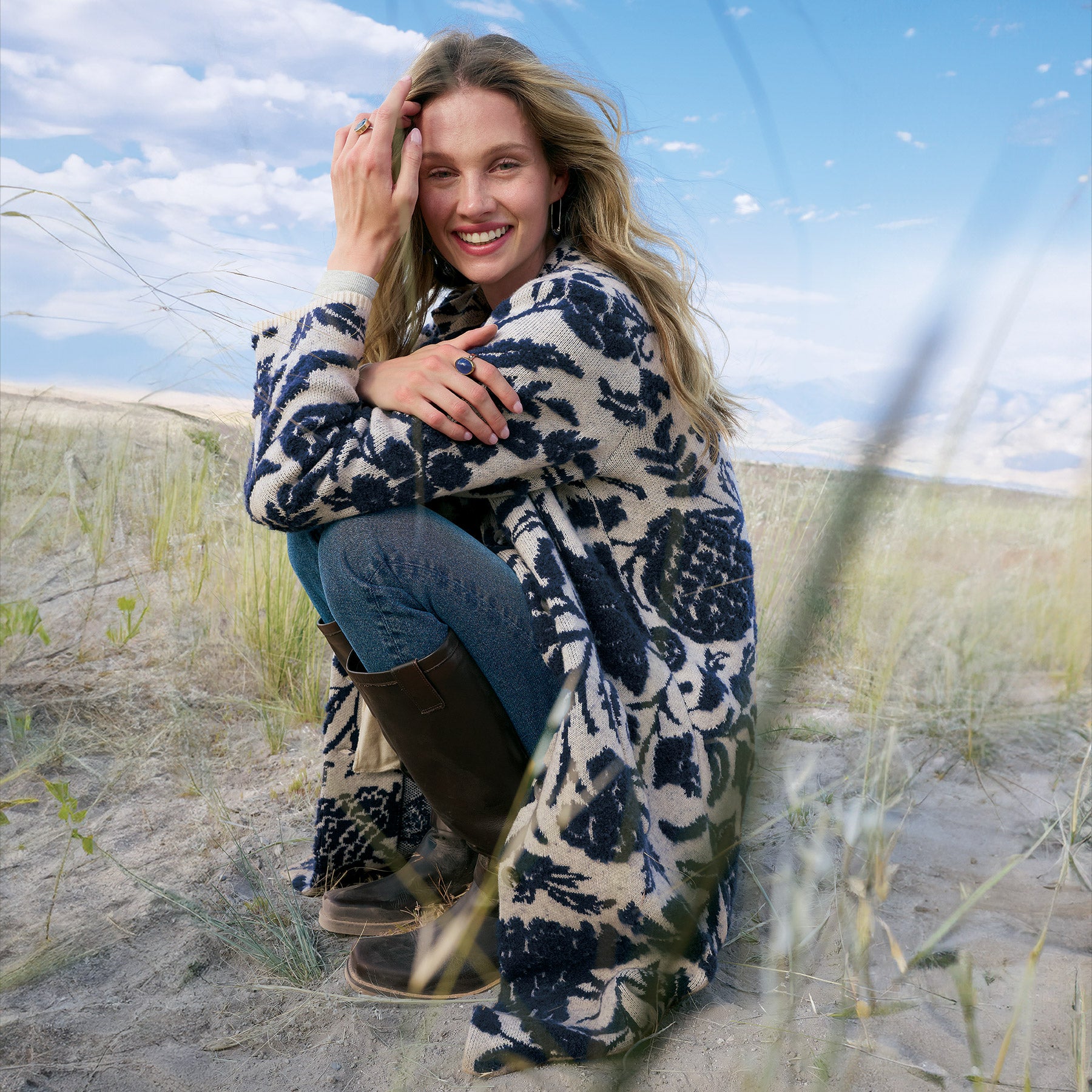 sundance-Grand Gardens Sweater Coat, Petite-Sundance Outlet