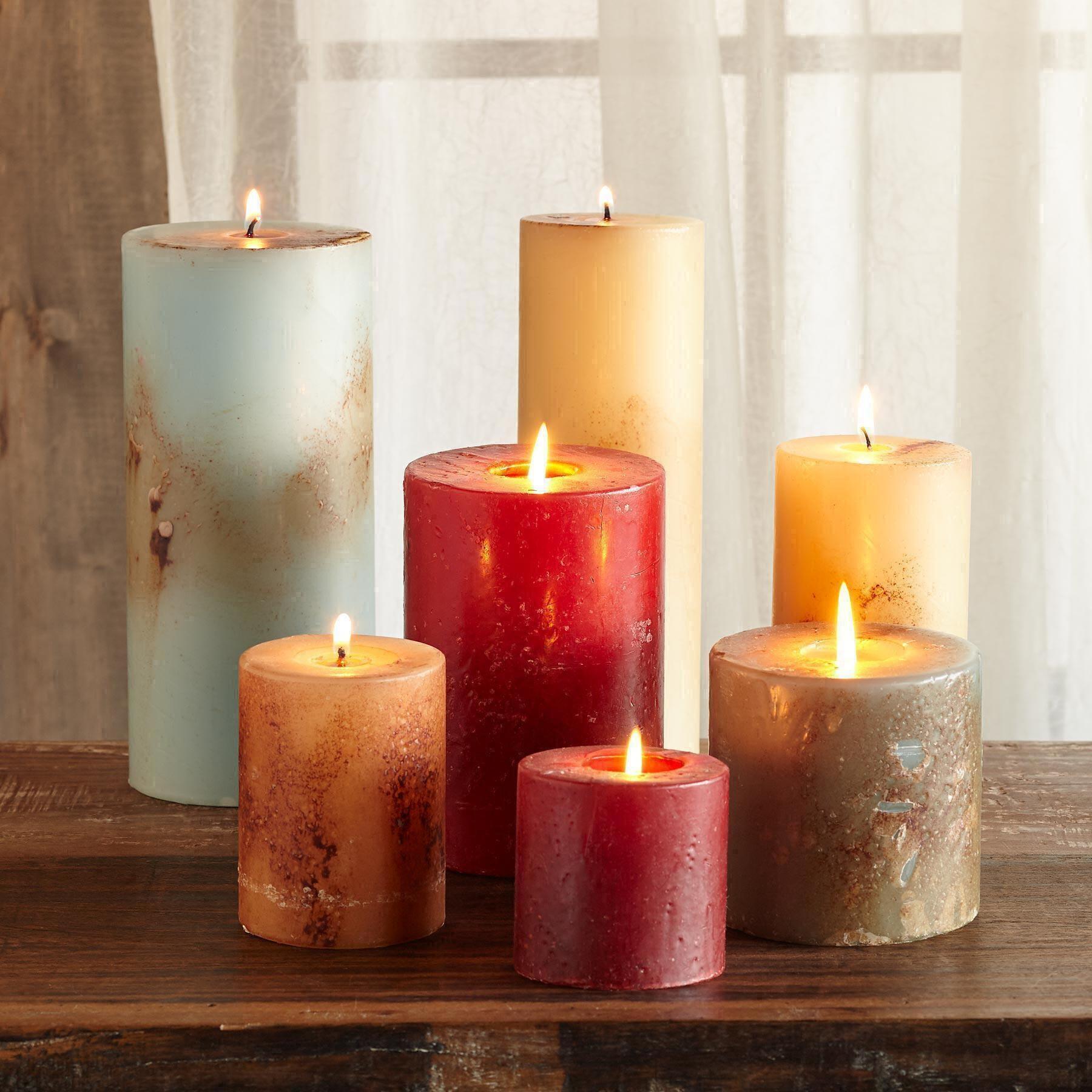 sundance-Antigua Single Wick Pillar Candle-Sundance Outlet