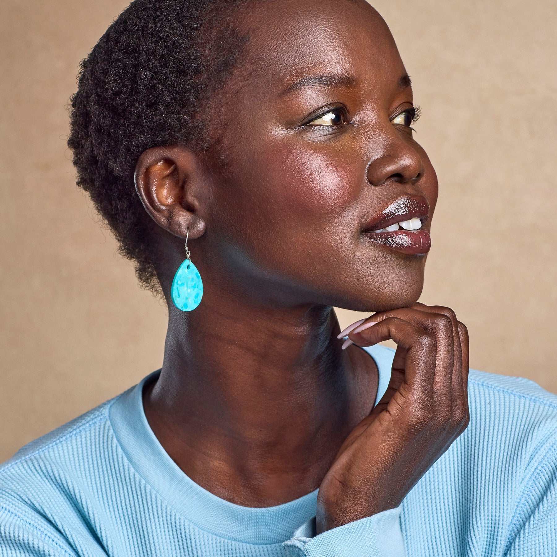 sundance-Turquoise Tears Earrings-Sundance Outlet