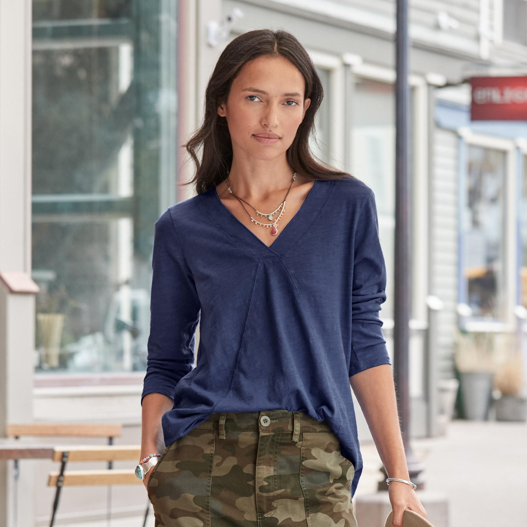 sundance-Everyday Essential Tee 3/4 Sleeve-Sundance Outlet