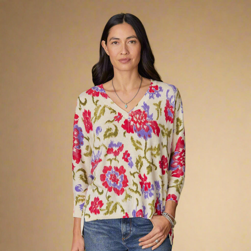 sundance-Floral Johanna Sweater-Sundance Outlet