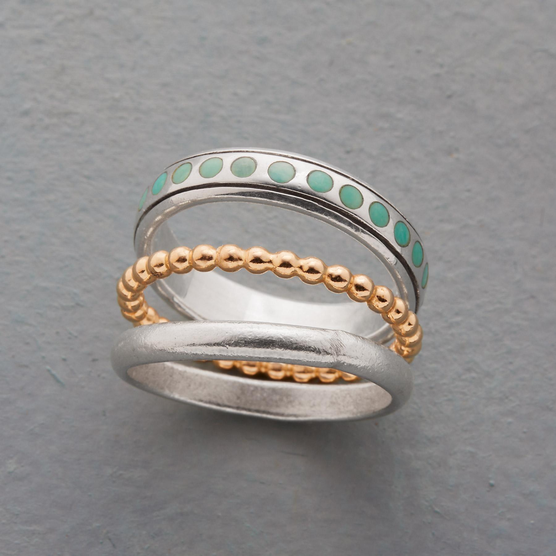 sundance-Turquoise Dots Ring Set-Sundance Outlet