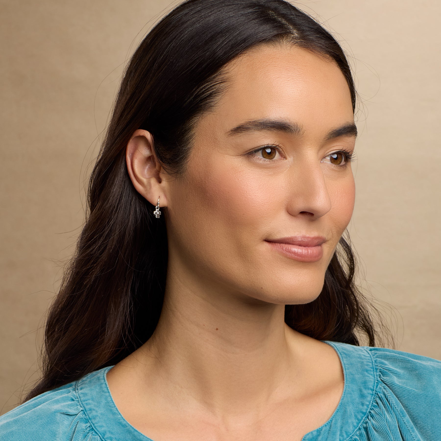 sundance-Silver Bright Faith Earrings-Sundance Outlet