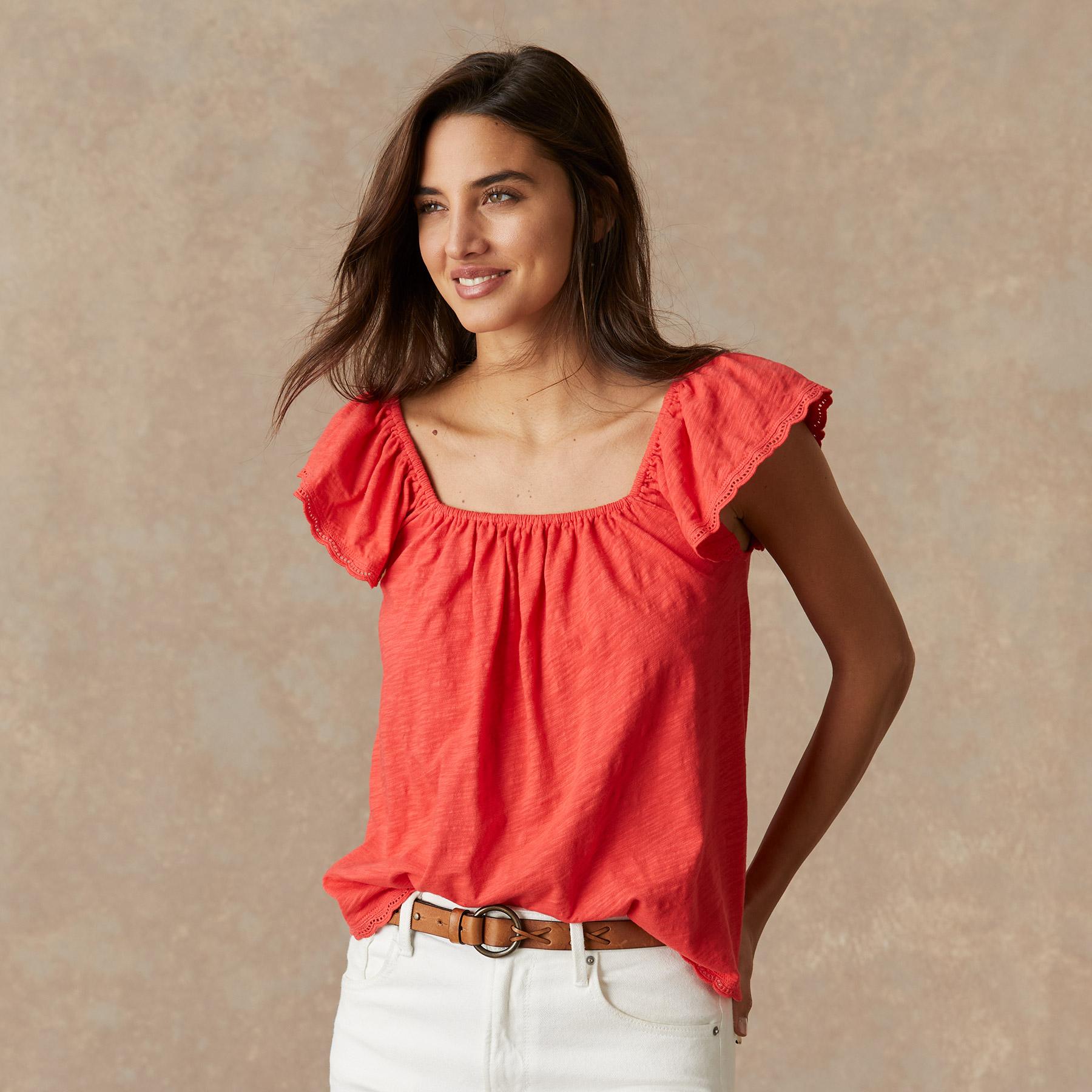 sundance-Kira Ruffle Top-Sundance Outlet