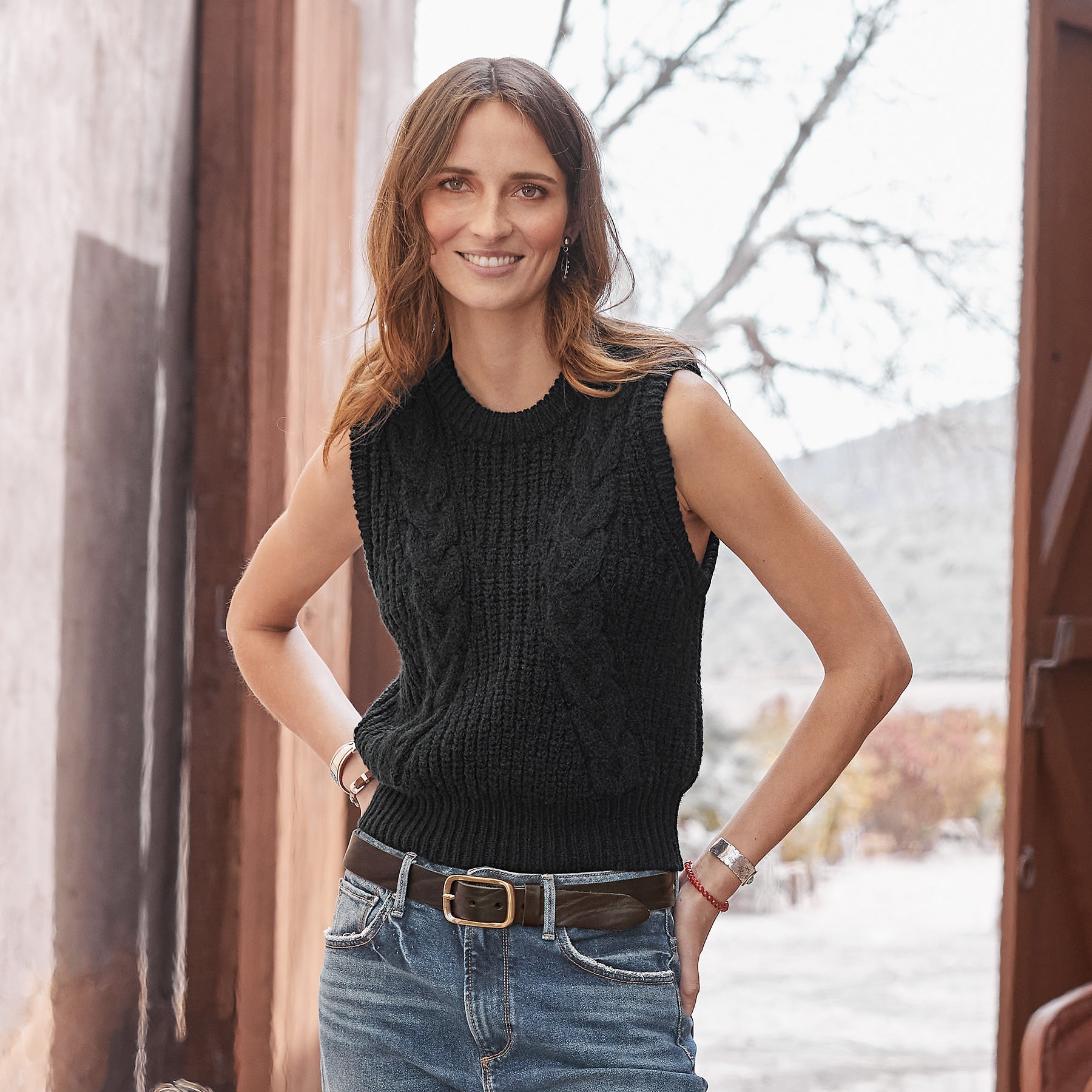 sundance-Carsyn Sweater Vest, Petite-Sundance Outlet