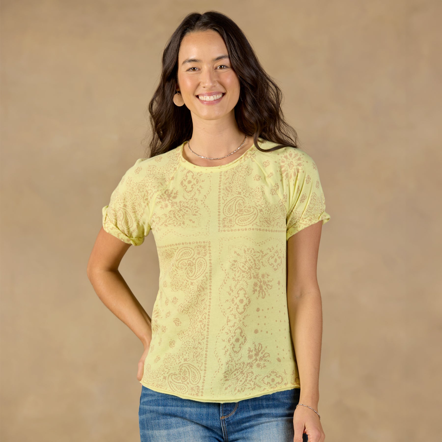 sundance-Miranda Bandana Tee-Sundance Outlet