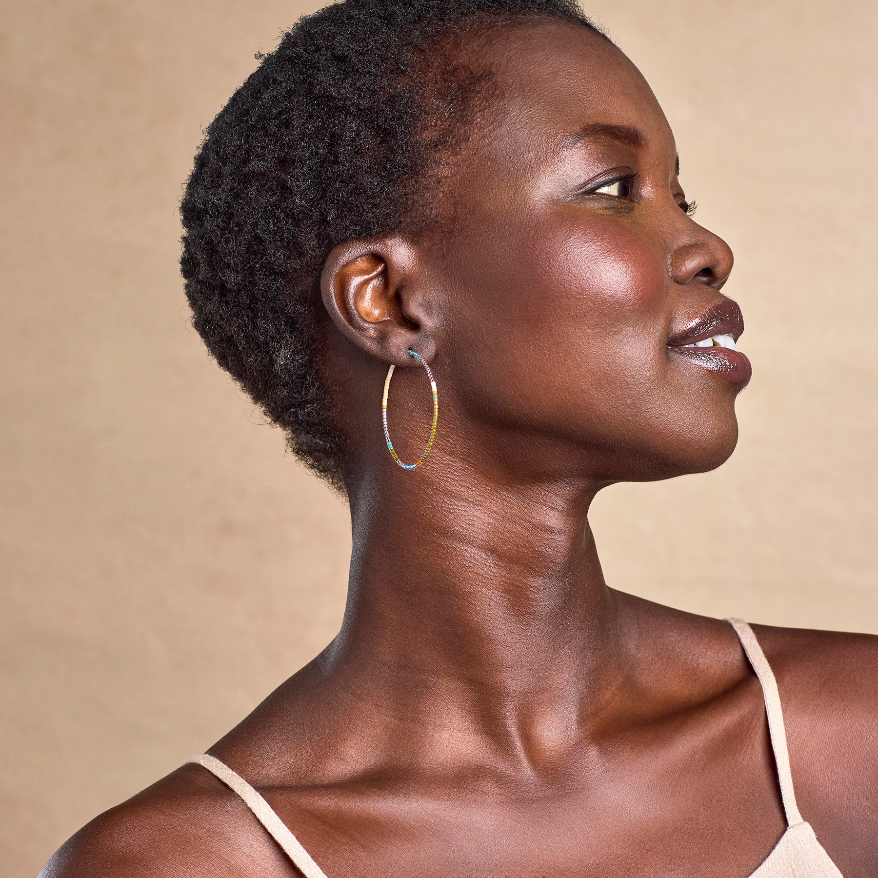 sundance-Color Block Hoop Earrings-Sundance Outlet