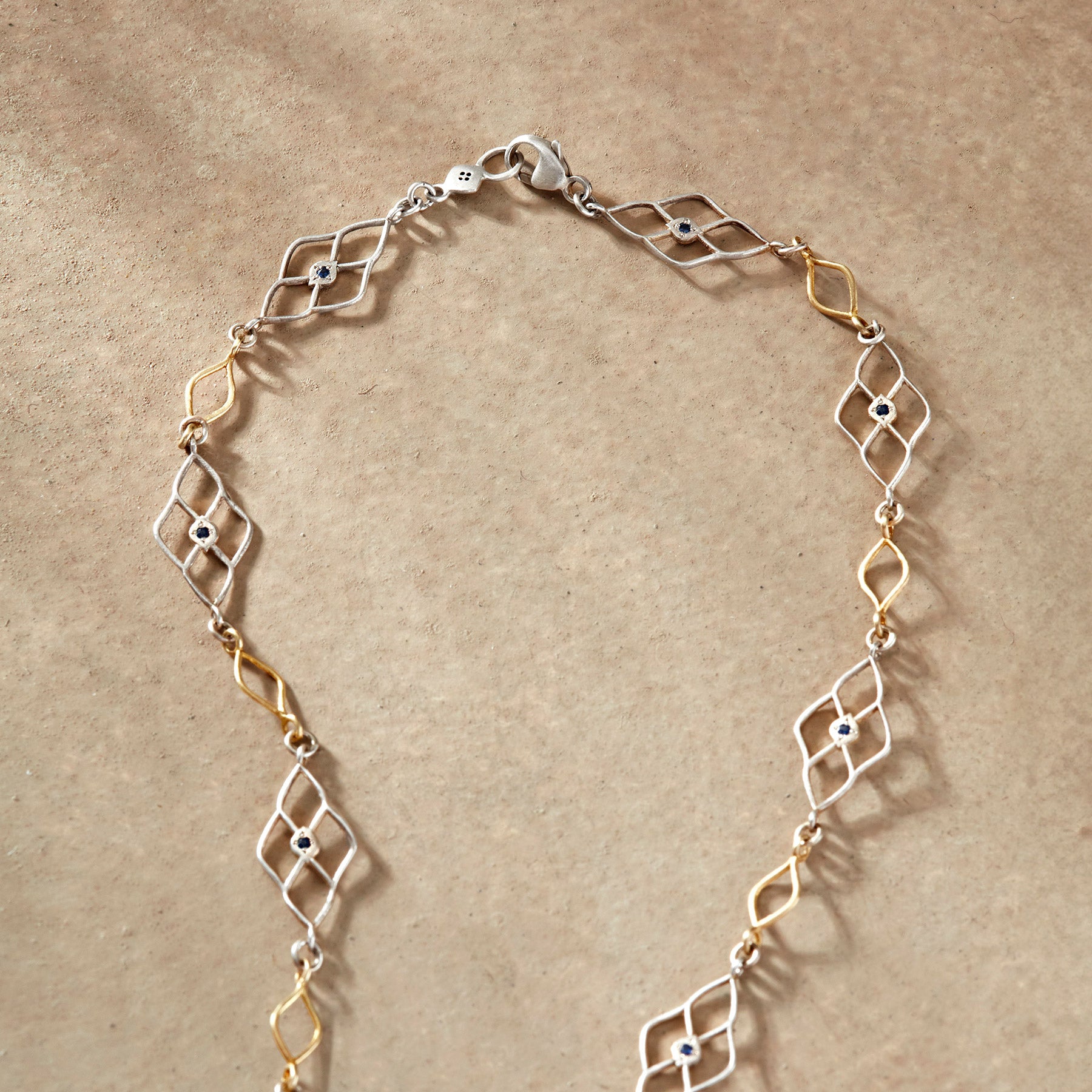 sundance-Sapphire Lace Necklace-Sundance Outlet