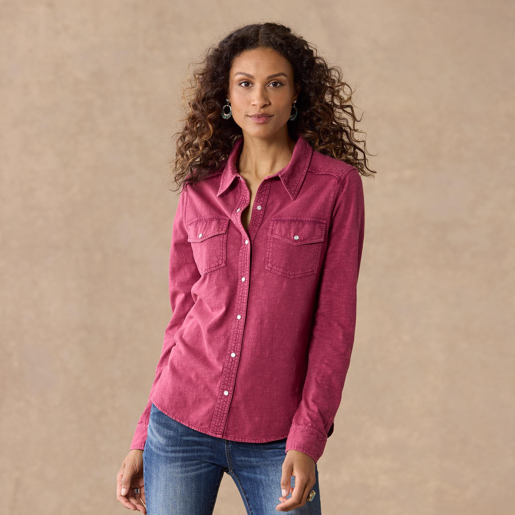 sundance-Christy Ann Shirt, Petite-Sundance Outlet
