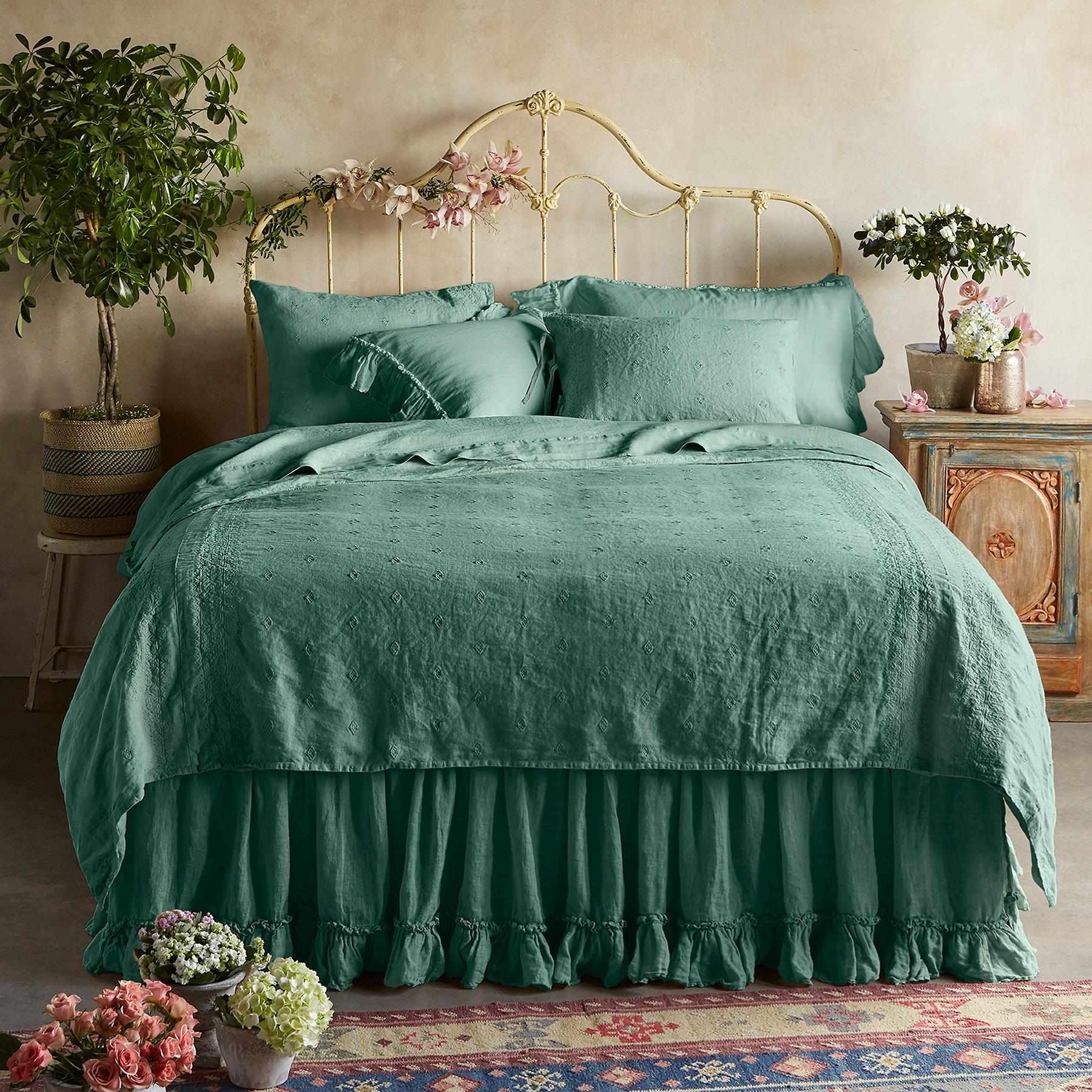 sundance-Gossamer Linen Embroidery Duvet-Sundance Outlet