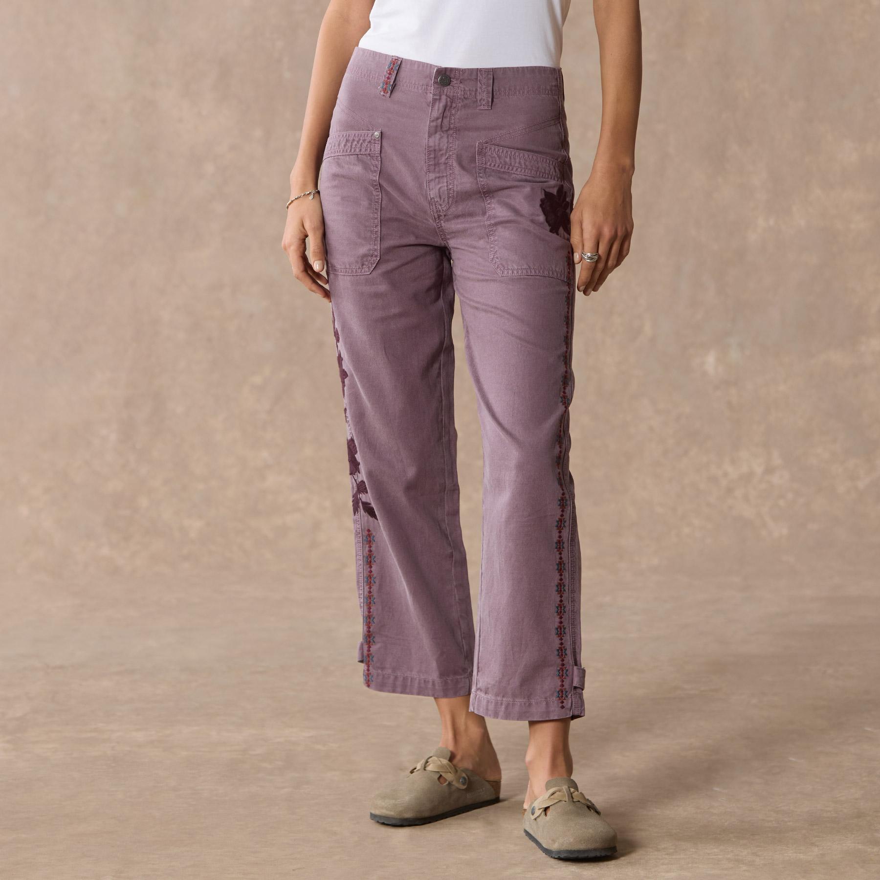 sundance-Shadow Garden Pants, Petite-Sundance Outlet