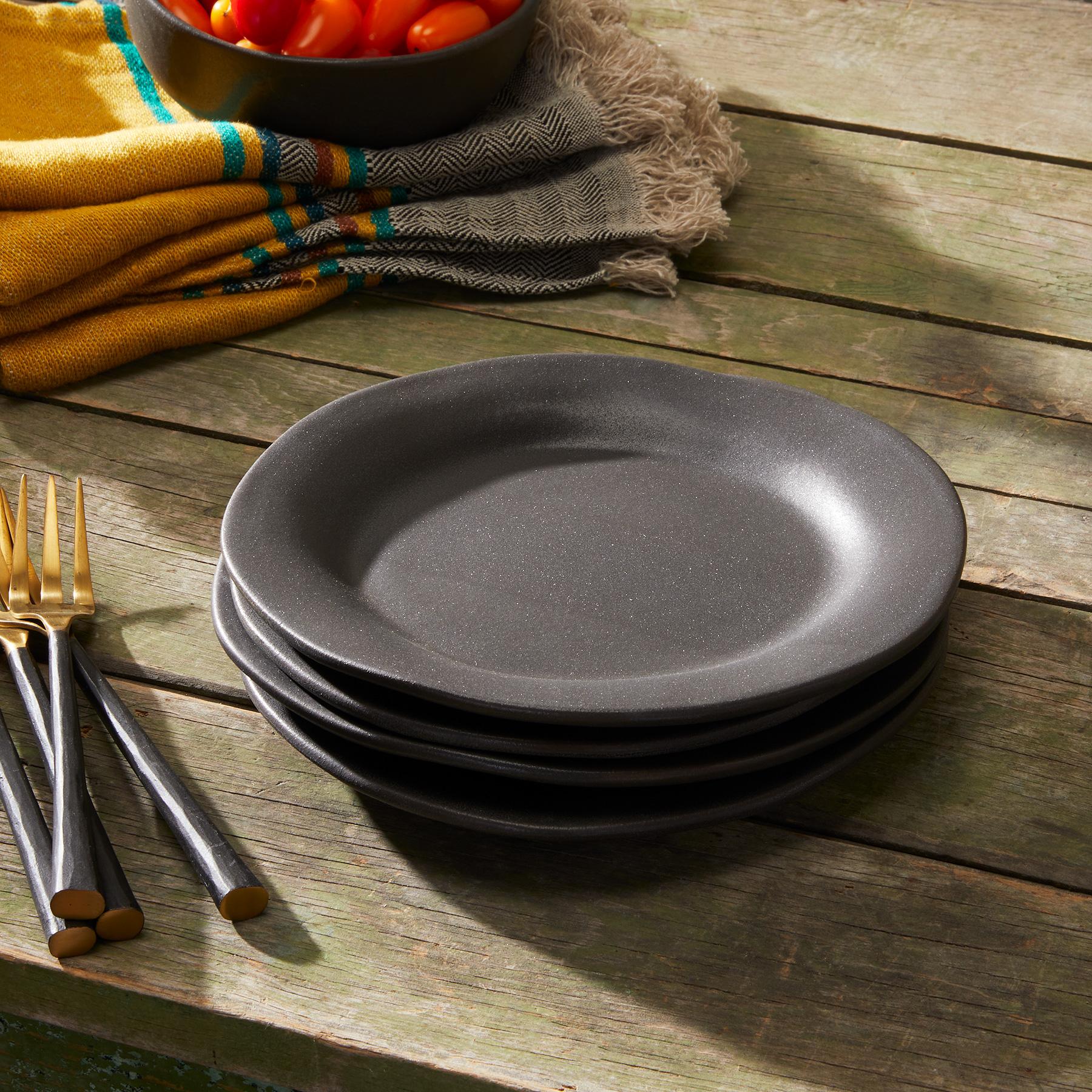 sundance-Alex Marshall Charcoal Salad Plates, Set Of 4-Sundance Outlet