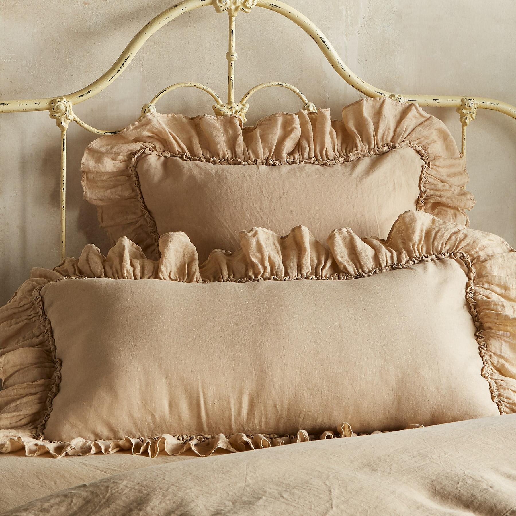sundance-Gossamer Linen Ruffle Sham-Sundance Outlet
