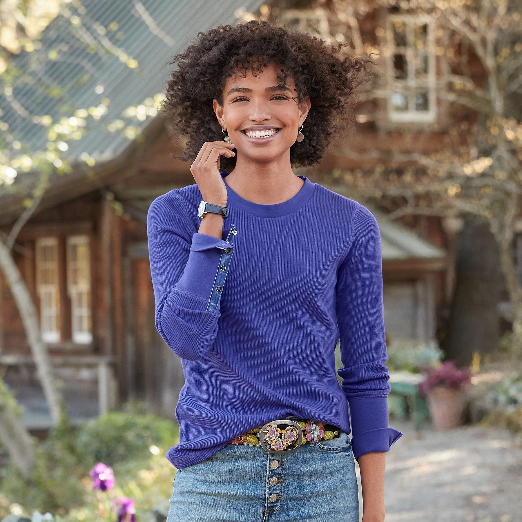 sundance-Crewneck Thermal, Petite-Sundance Outlet