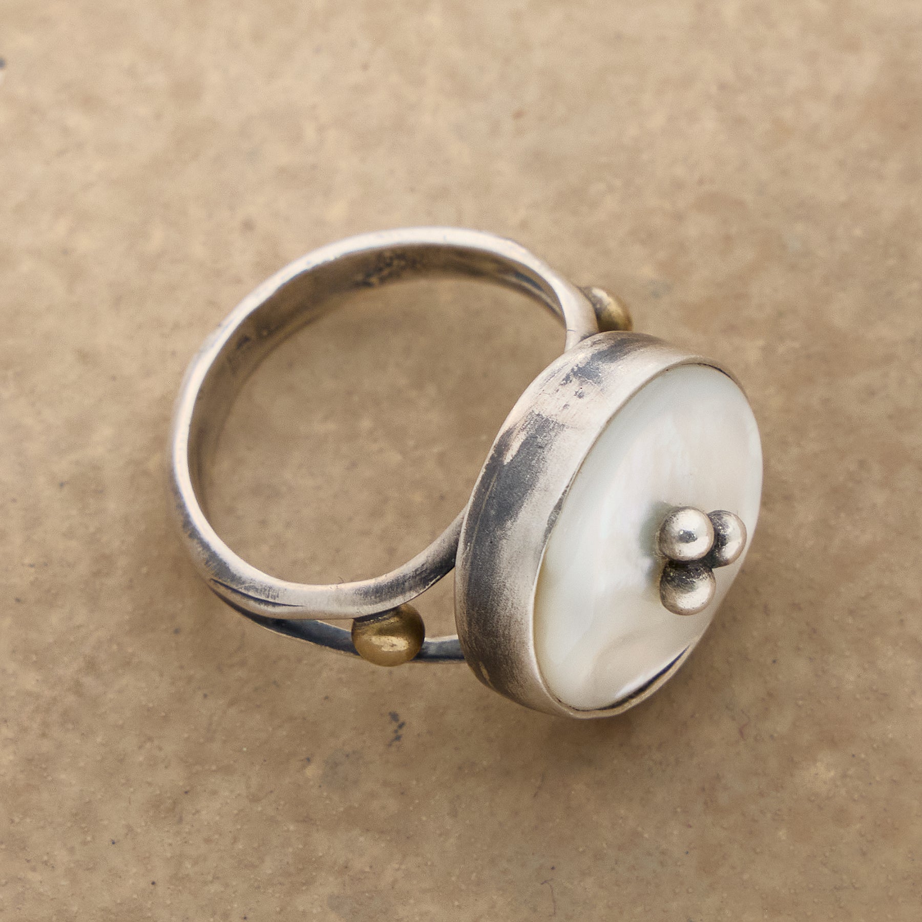 sundance-Ophir Mother of Pearl Ring-Sundance Outlet