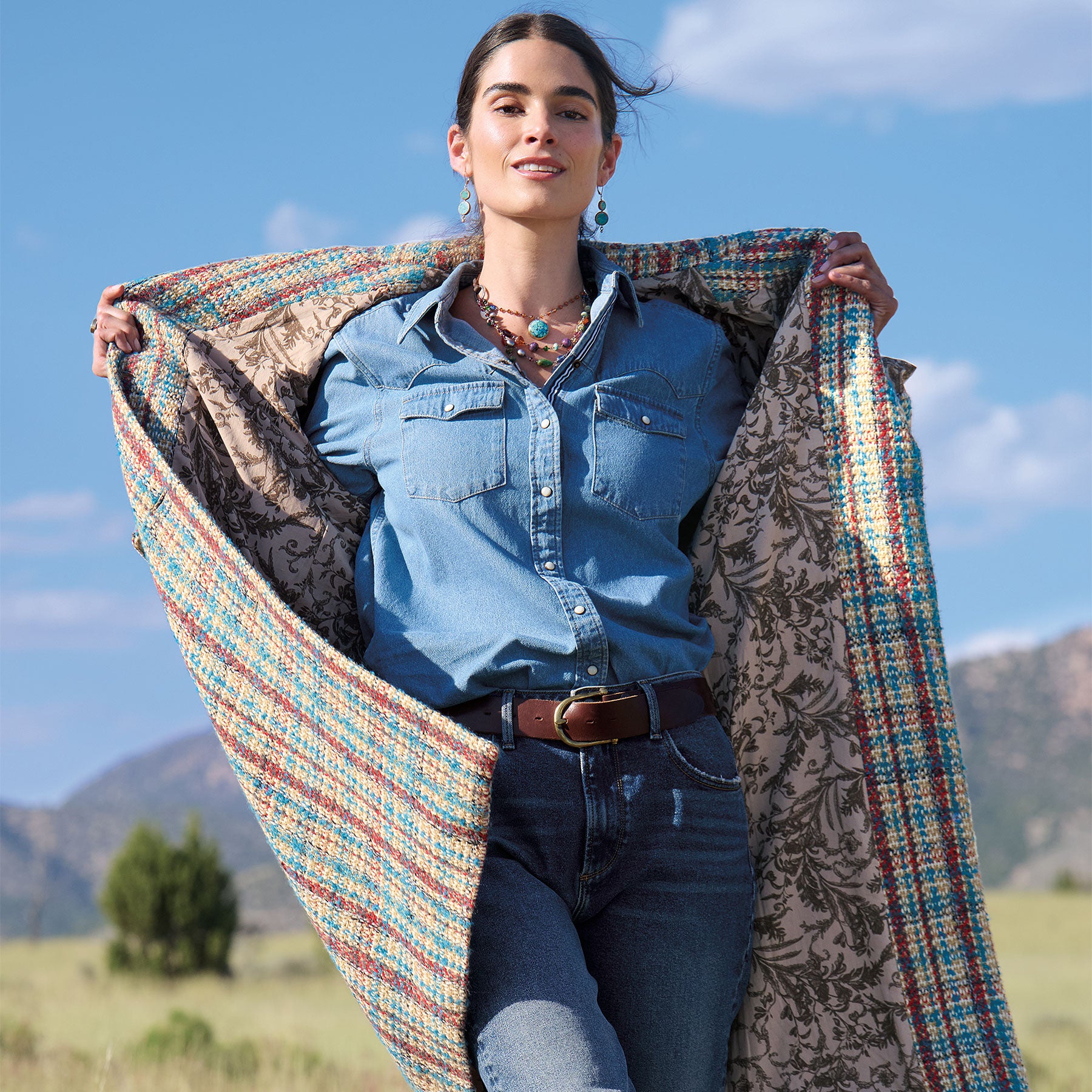 sundance-Hanna Tweed Coat, Petite-Sundance Outlet