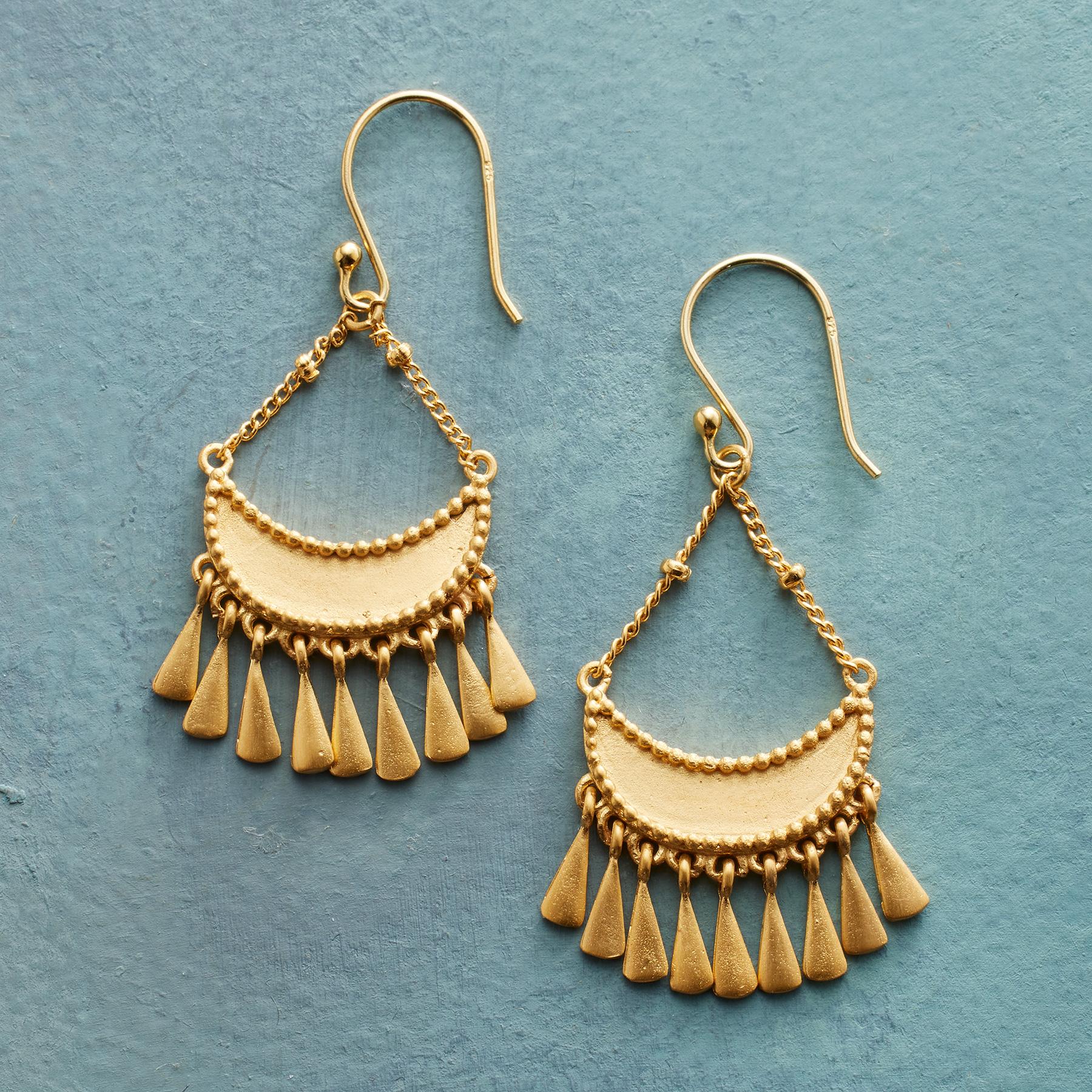 sundance-Crescent Fringe Earrings-Sundance Outlet