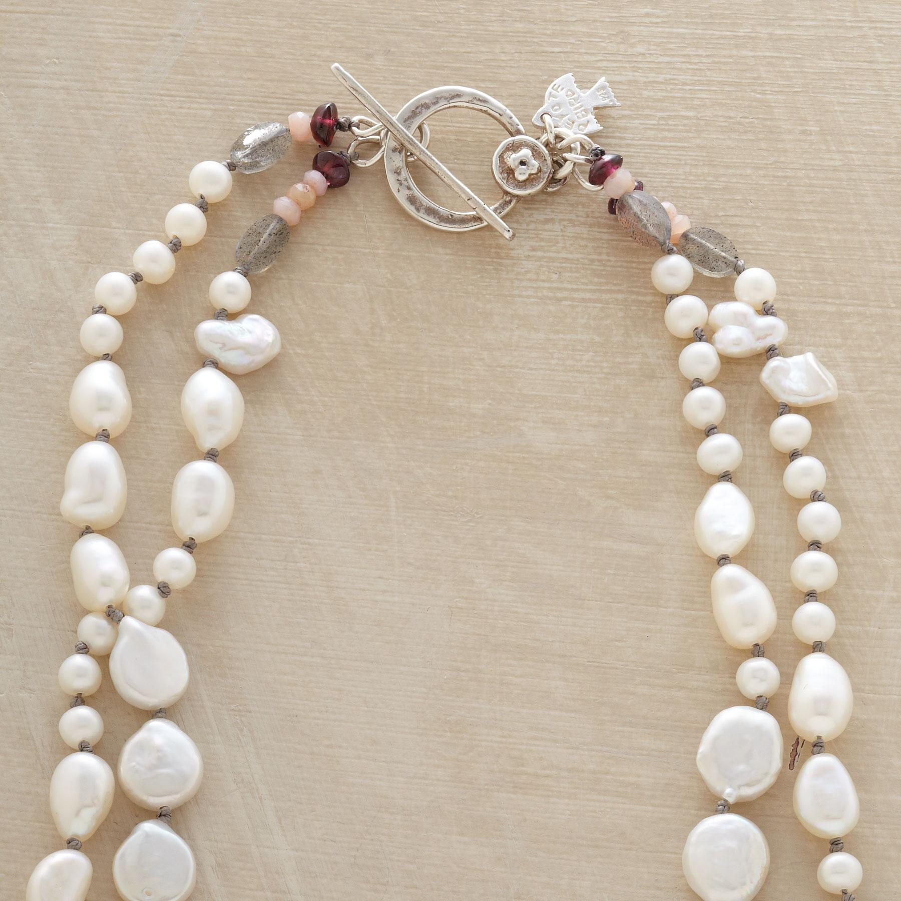 sundance-Pearl Melange Necklace-Sundance Outlet