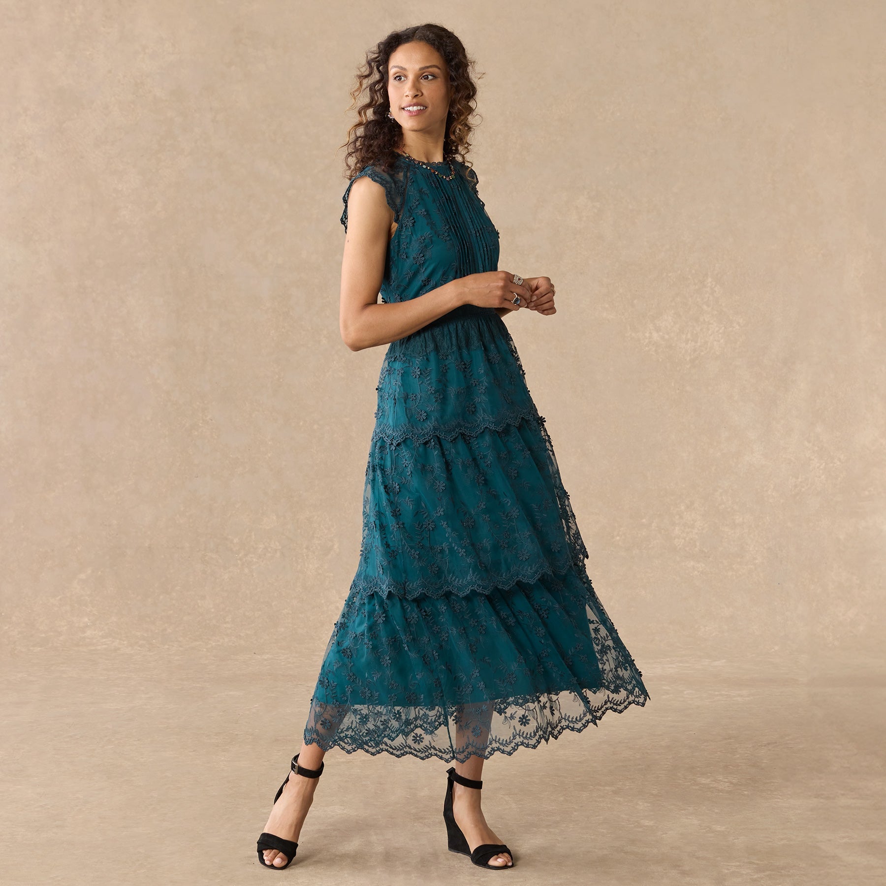 sundance-Loren Lace Dress, Petite-Sundance Outlet