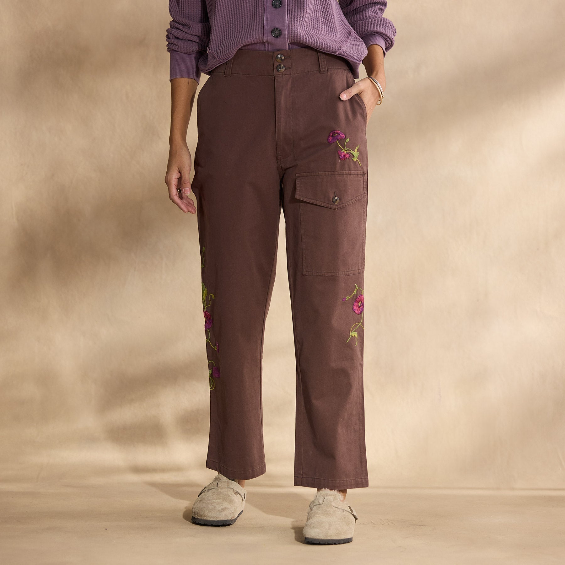sundance-Melissa Embroidered Pants, Petite-Sundance Outlet