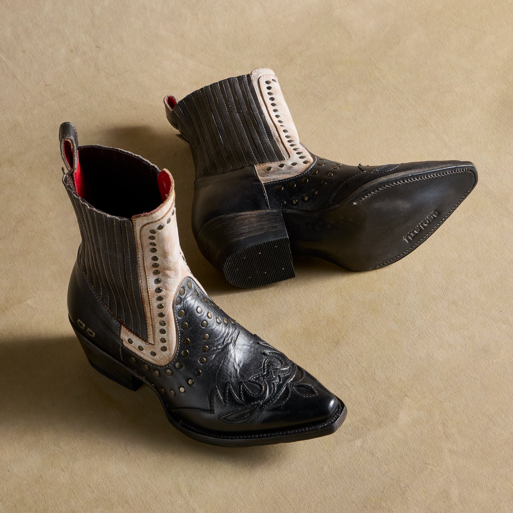 sundance-Dunsmuir Studded Boots-Sundance Outlet