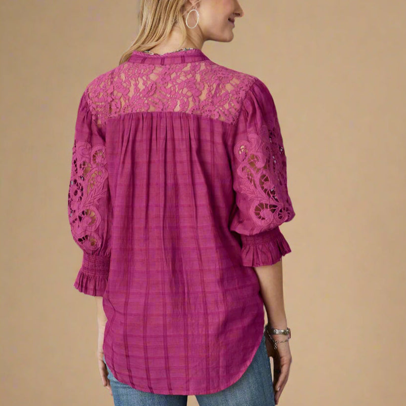 sundance-Garbo Lace Top, Petite-Sundance Outlet