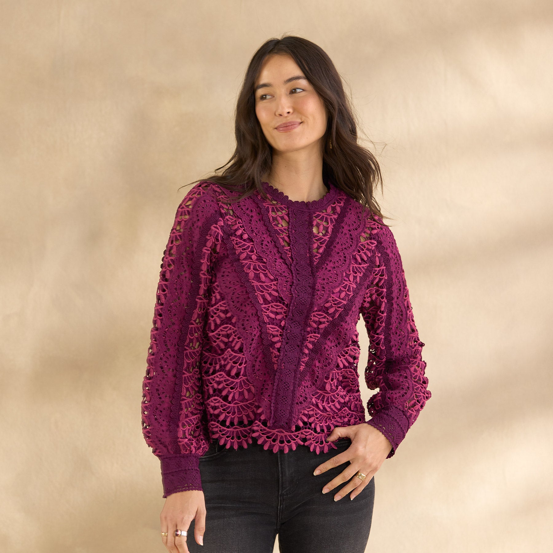 sundance-Linnea Crochet Top-Sundance Outlet