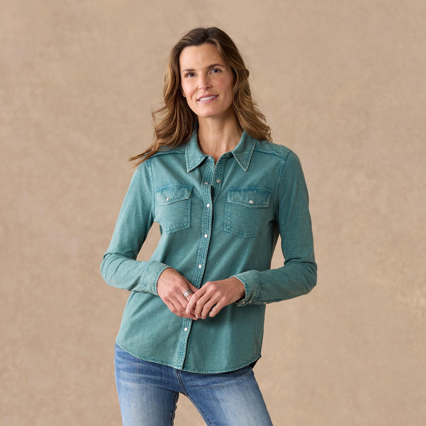 sundance-Christy Ann Shirt, Petite-Sundance Outlet