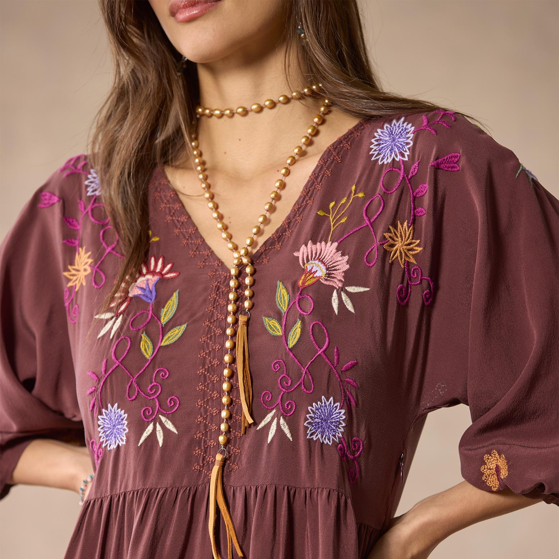 sundance-Toni Embroidered Dress, Petite-Sundance Outlet
