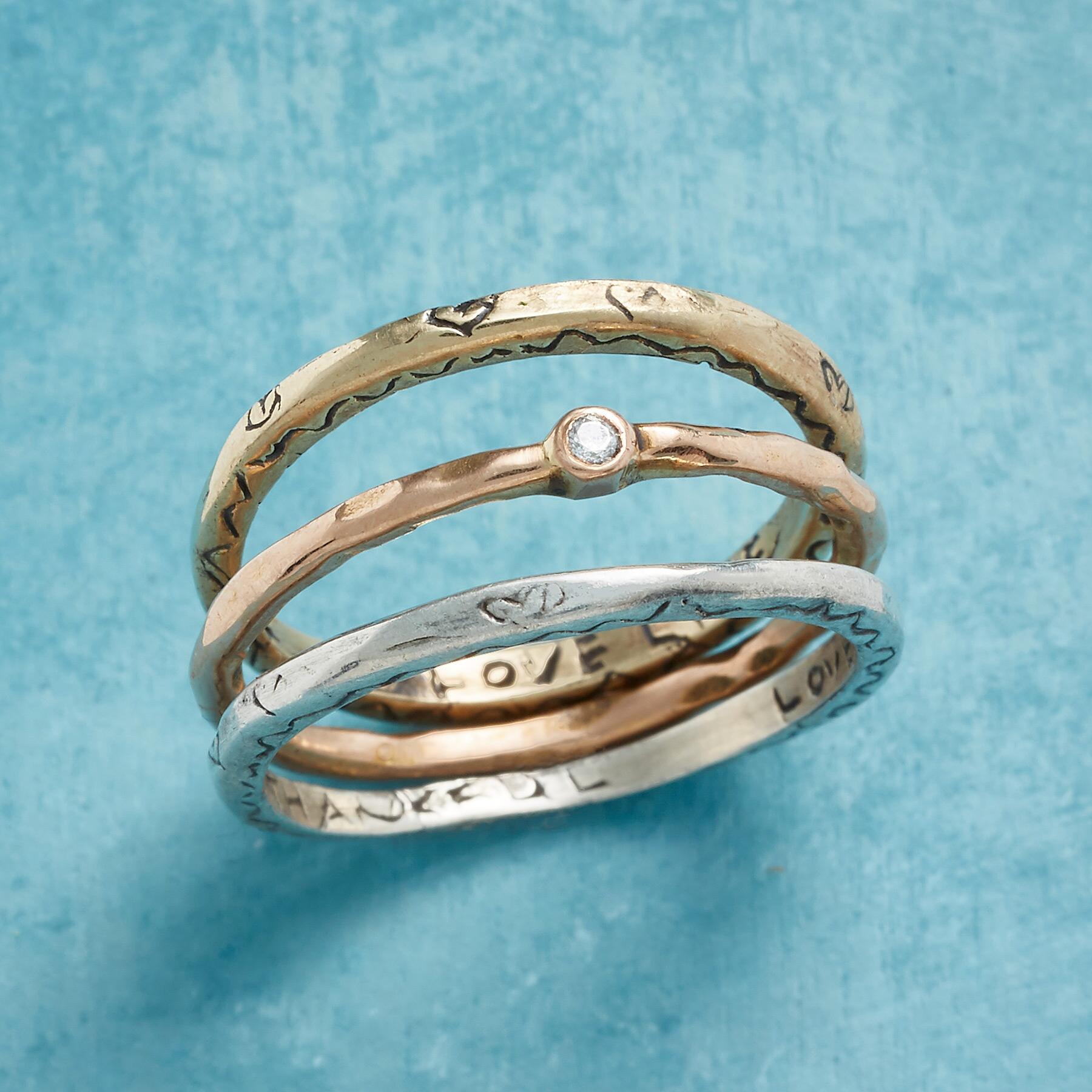 sundance-Love And Gratitude Rings Set-Sundance Outlet