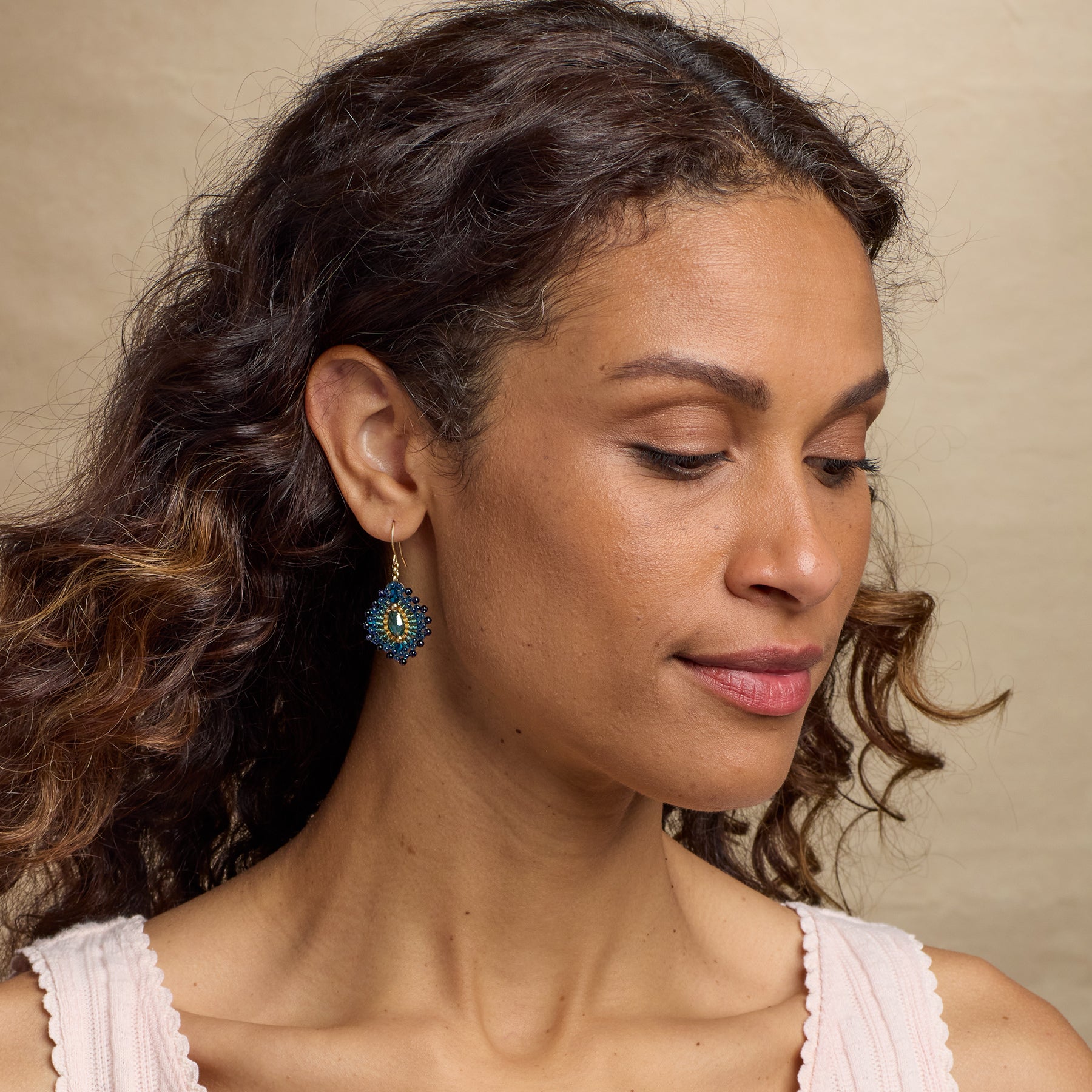 sundance-Blue Plume Earrings-Sundance Outlet