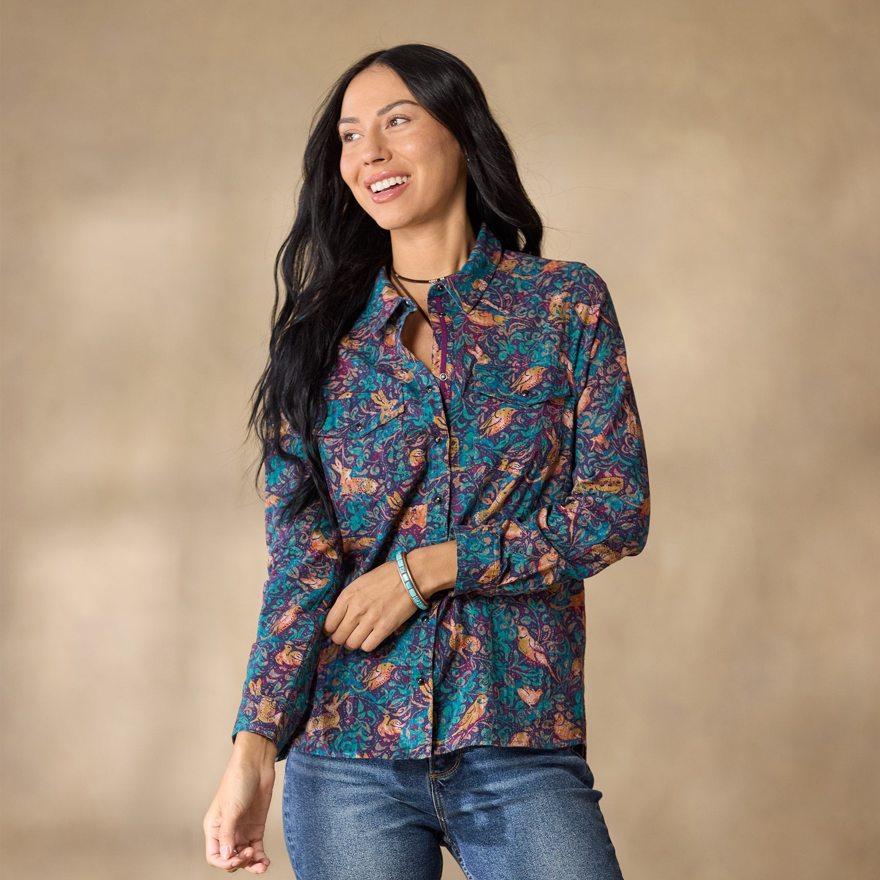 sundance-Woodsong Joy Shirt, Petite-Sundance Outlet