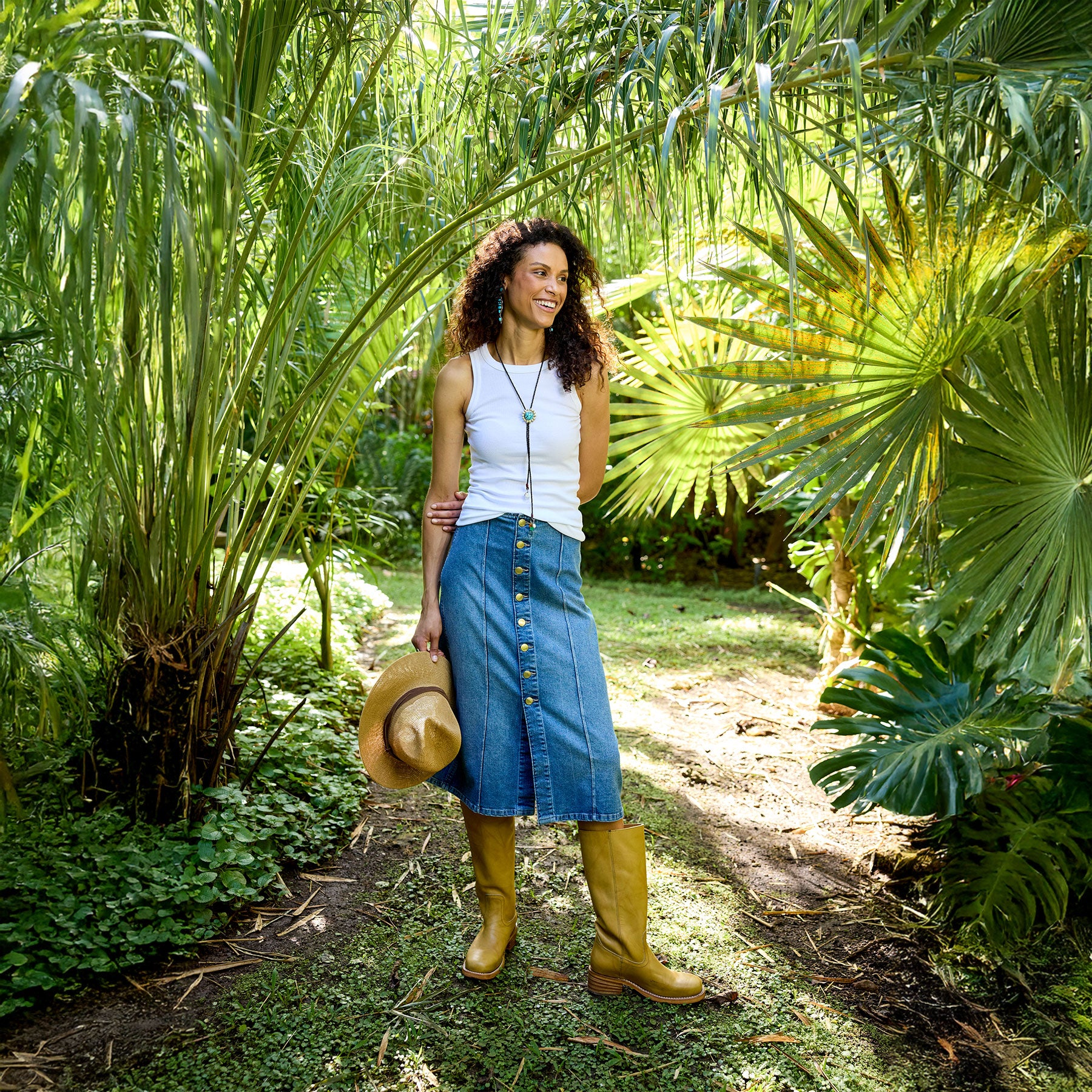 sundance-Alma Denim Skirt-Sundance Outlet