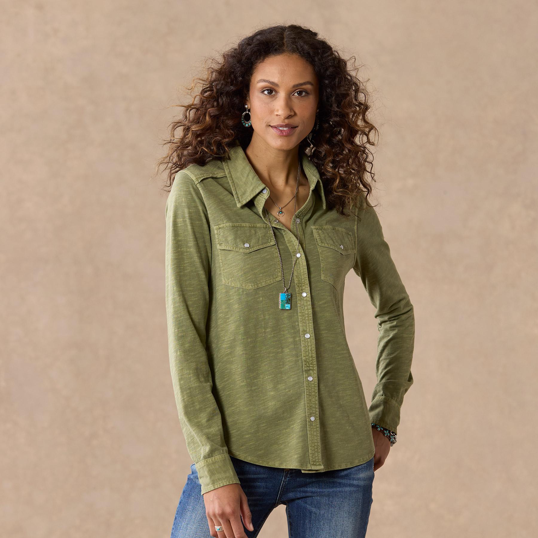 sundance-Christy Ann Shirt, Petite-Sundance Outlet