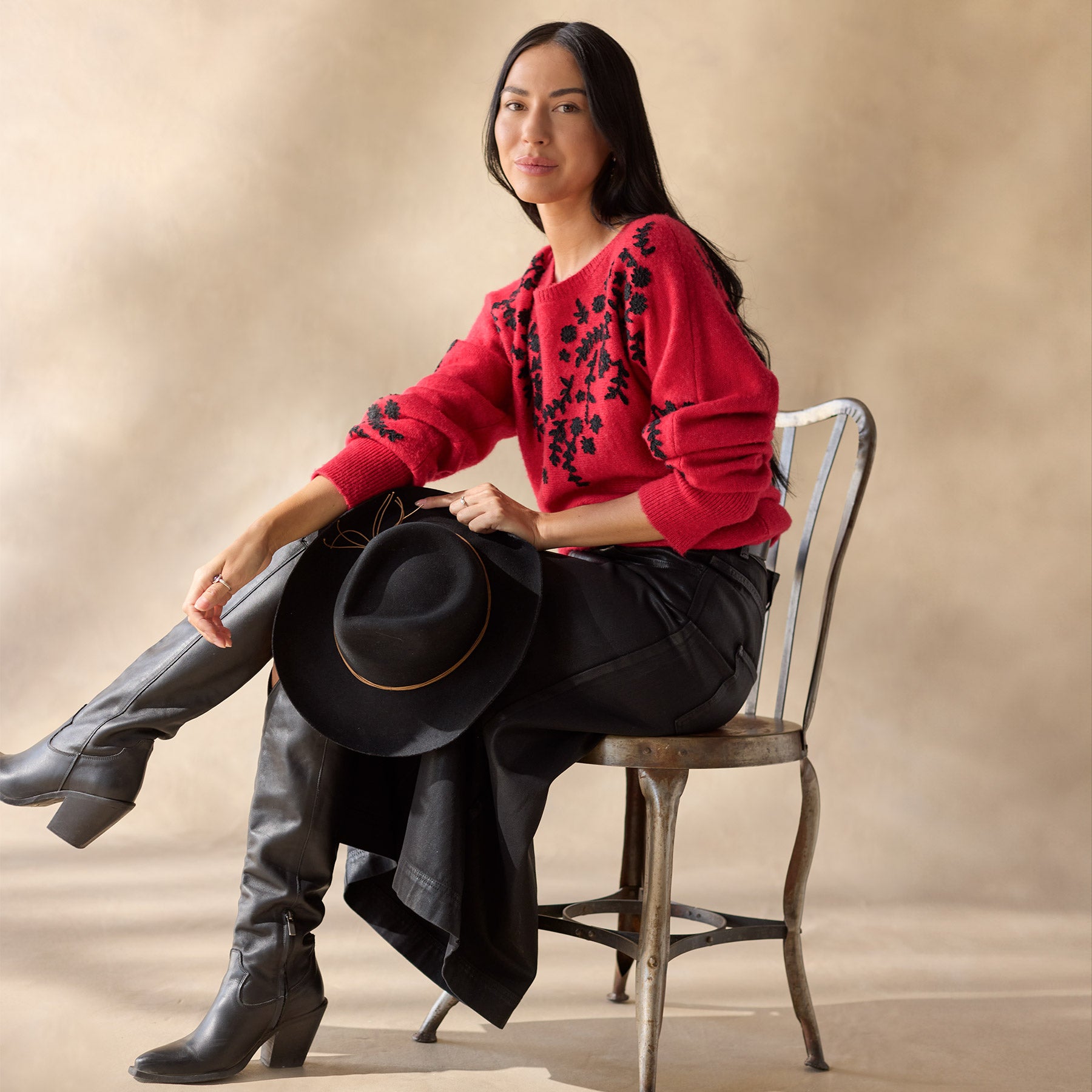 sundance-Anya Vines Sweater, Petite-Sundance Outlet