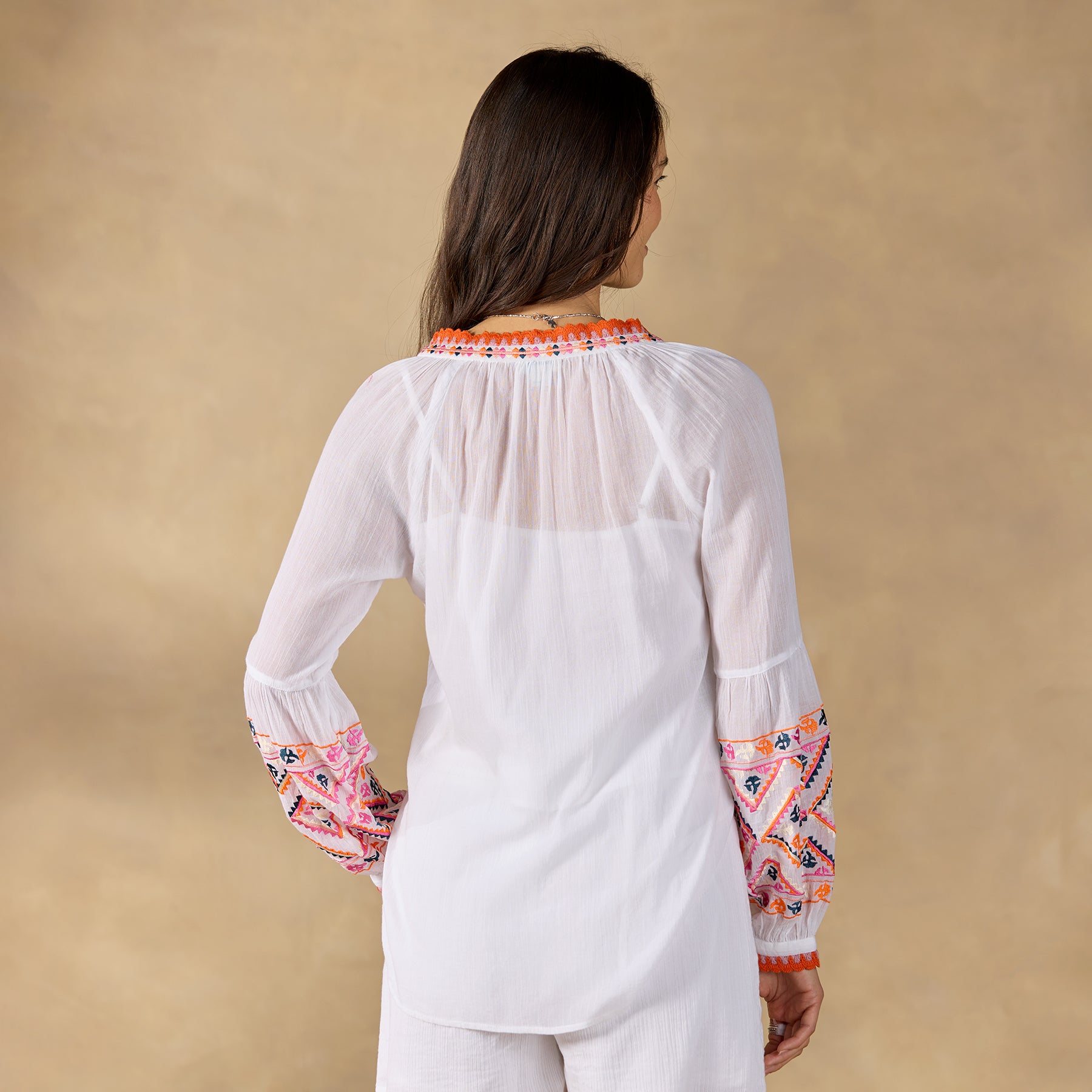 sundance-Leda Embroidered Top-Sundance Outlet