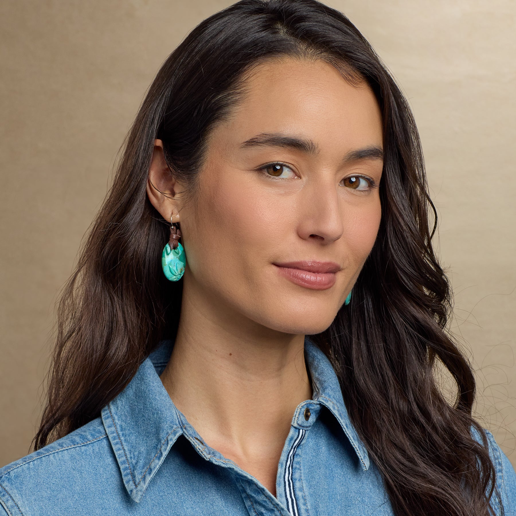 sundance-Turquoise Cartouche Earrings-Sundance Outlet