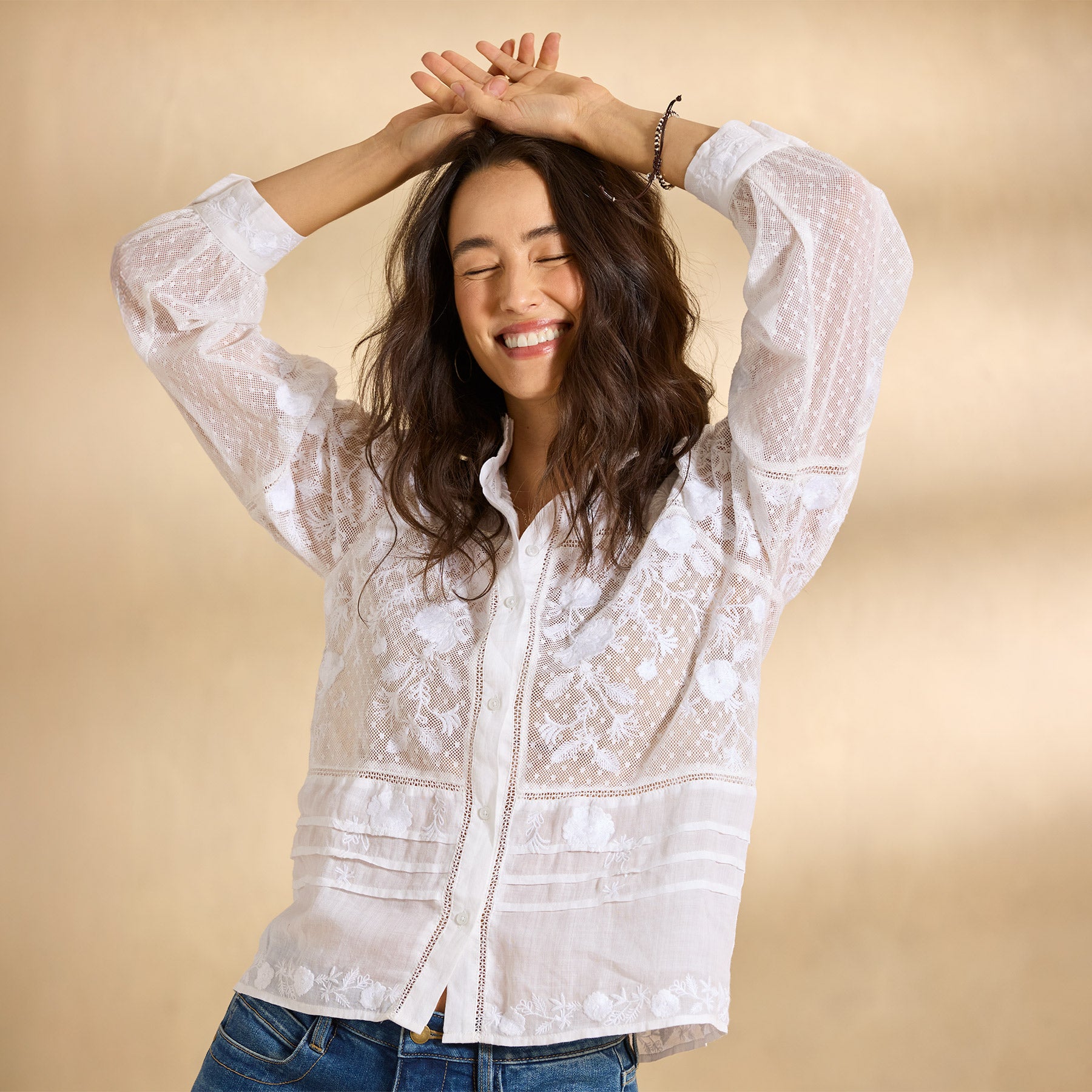 sundance-Beaumont Blooms Top-Sundance Outlet