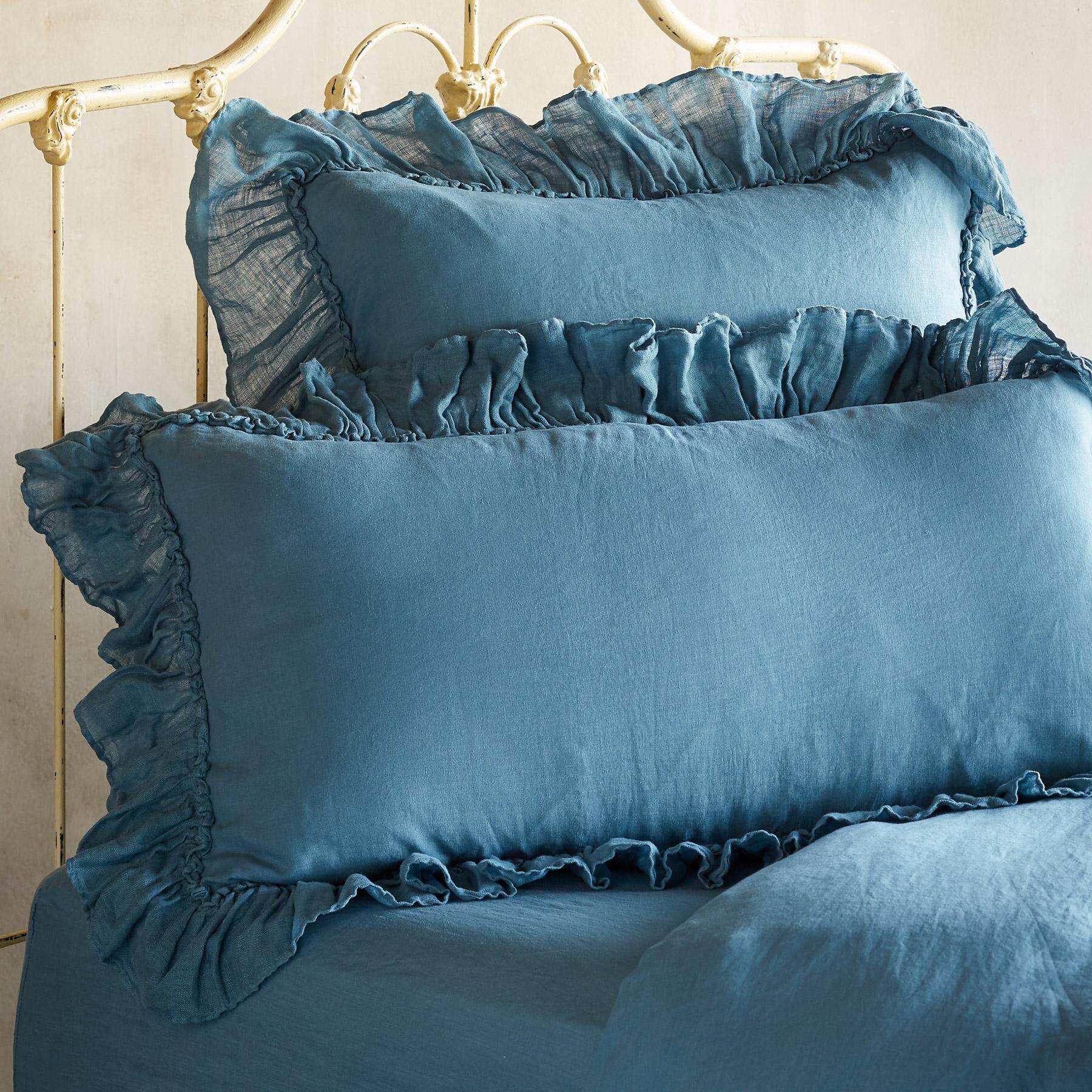 sundance-Gossamer Linen Ruffle Sham-Sundance Outlet