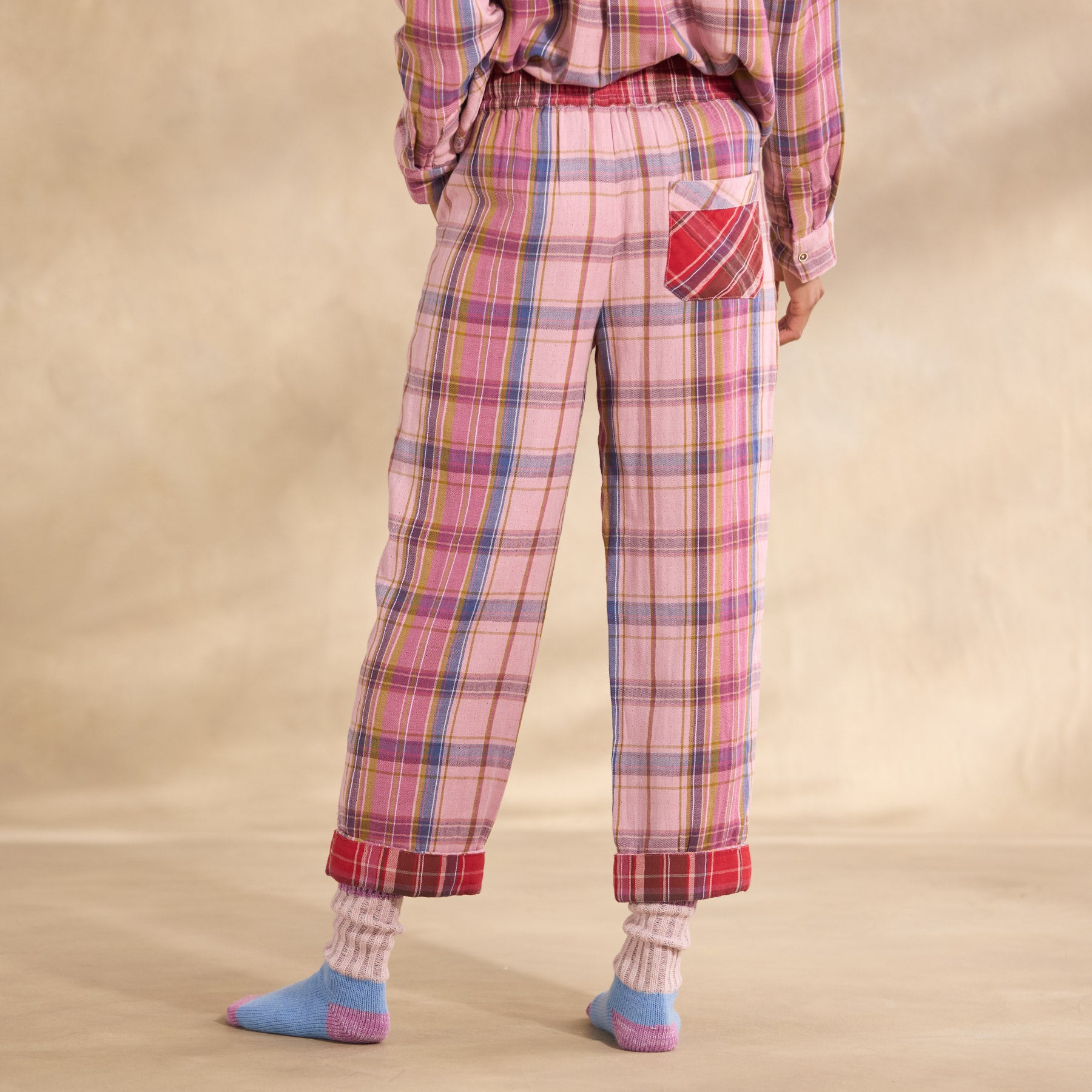 sundance-Martina Plaid Pajama Bottoms-Sundance Outlet