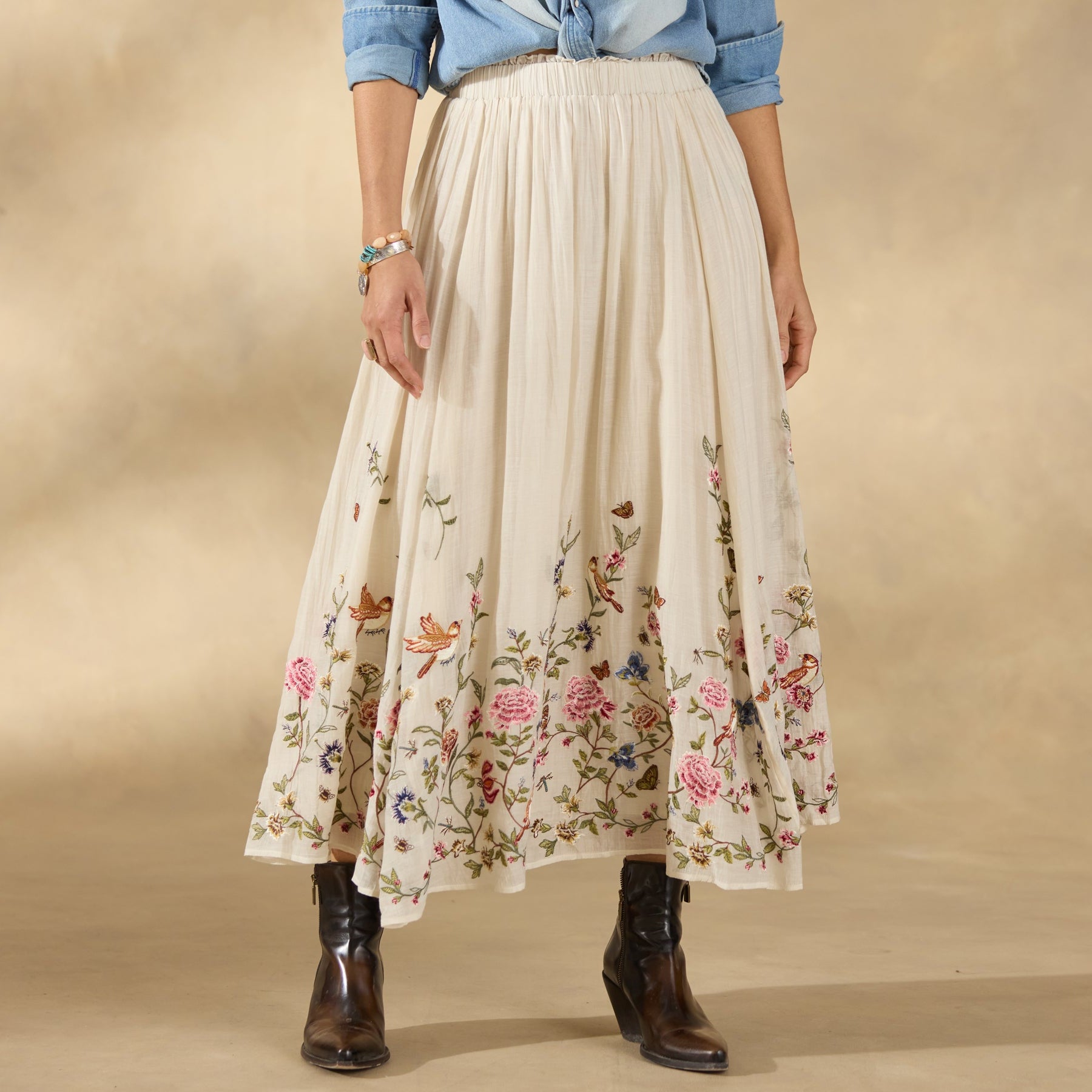 sundance-Romance Garden Skirt, Petite-Sundance Outlet