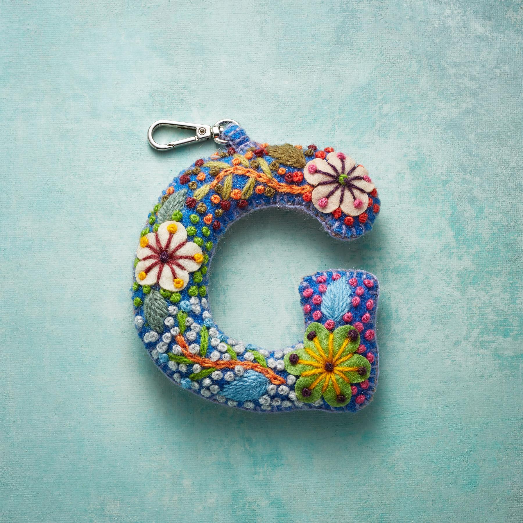 sundance-Fleur De Felt Initial Clip-Sundance Outlet