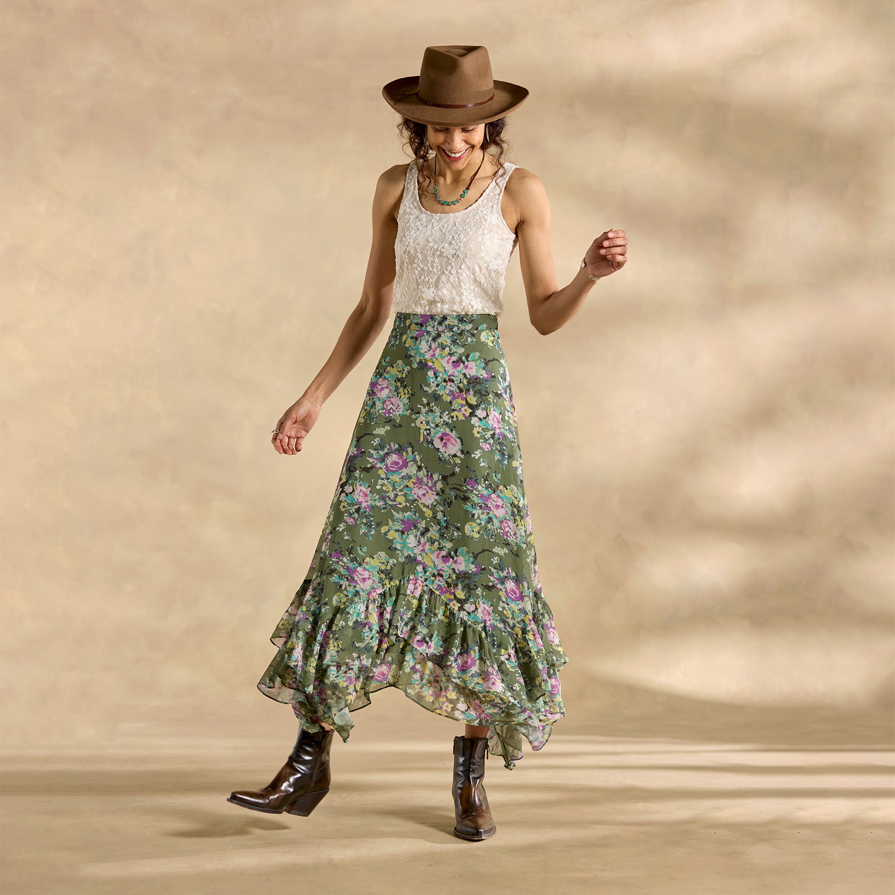 sundance-Champs De Fleur Skirt-Sundance Outlet