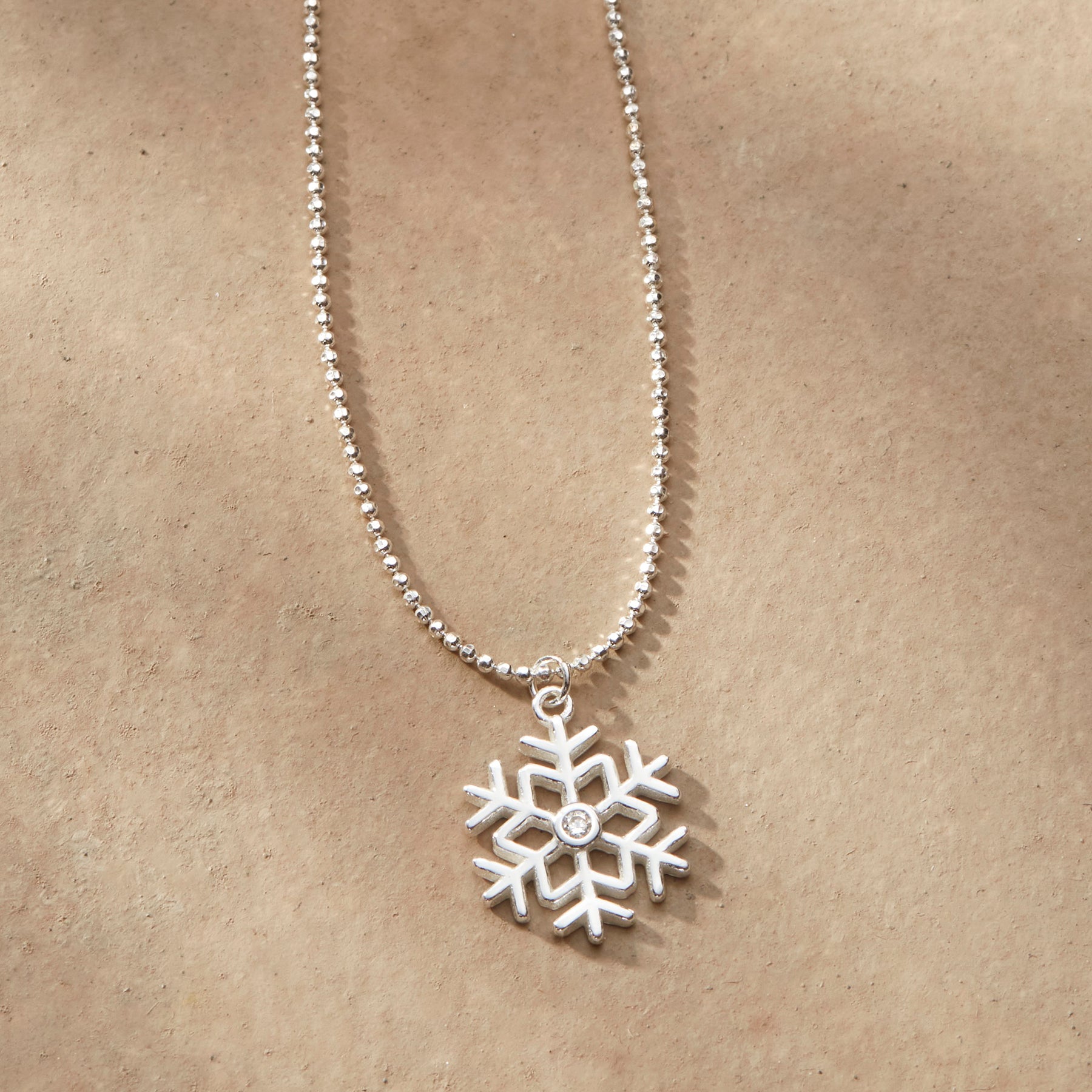 sundance-Silver Snowfall Necklace-Sundance Outlet