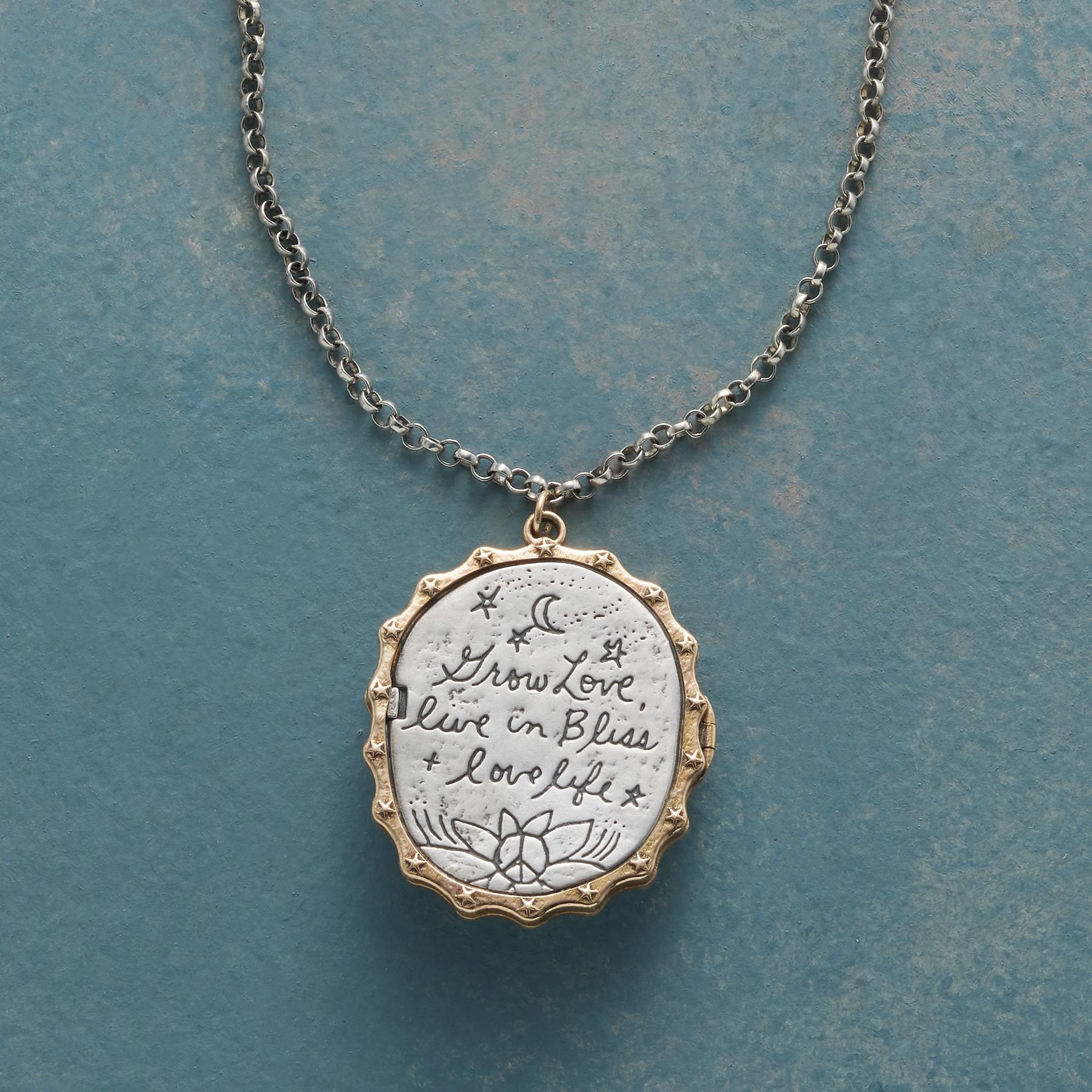 sundance-Forever Love Locket Necklace-Sundance Outlet