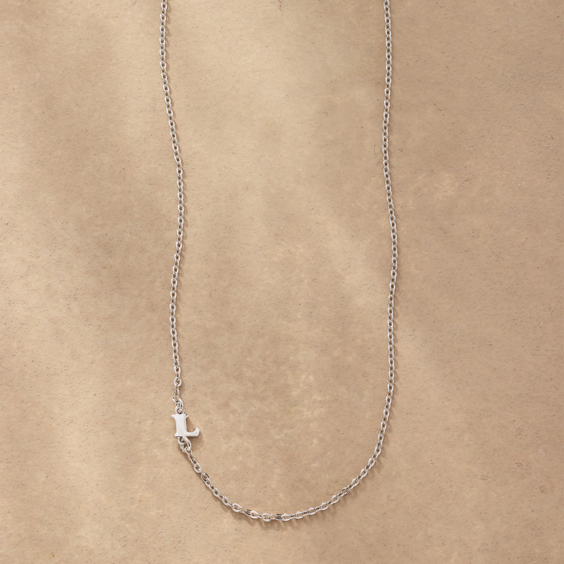 sundance-Silver Initial Spark Necklace-Sundance Outlet