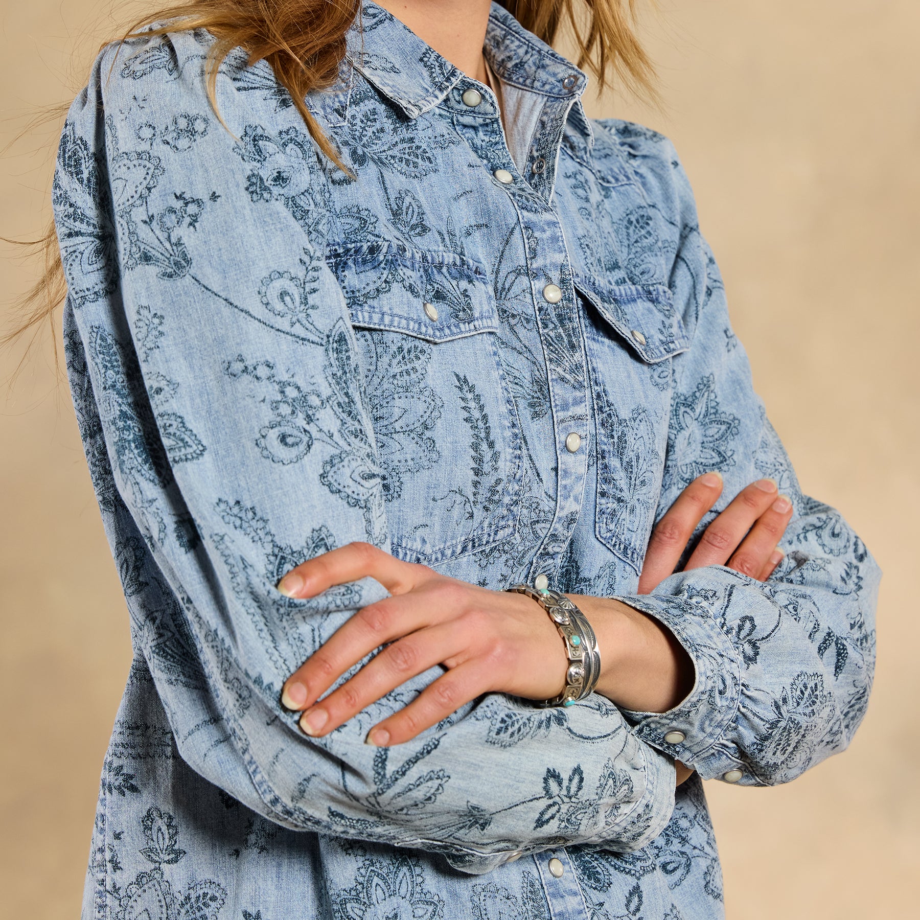 sundance-Floral Fountains Top Petite-Sundance Outlet