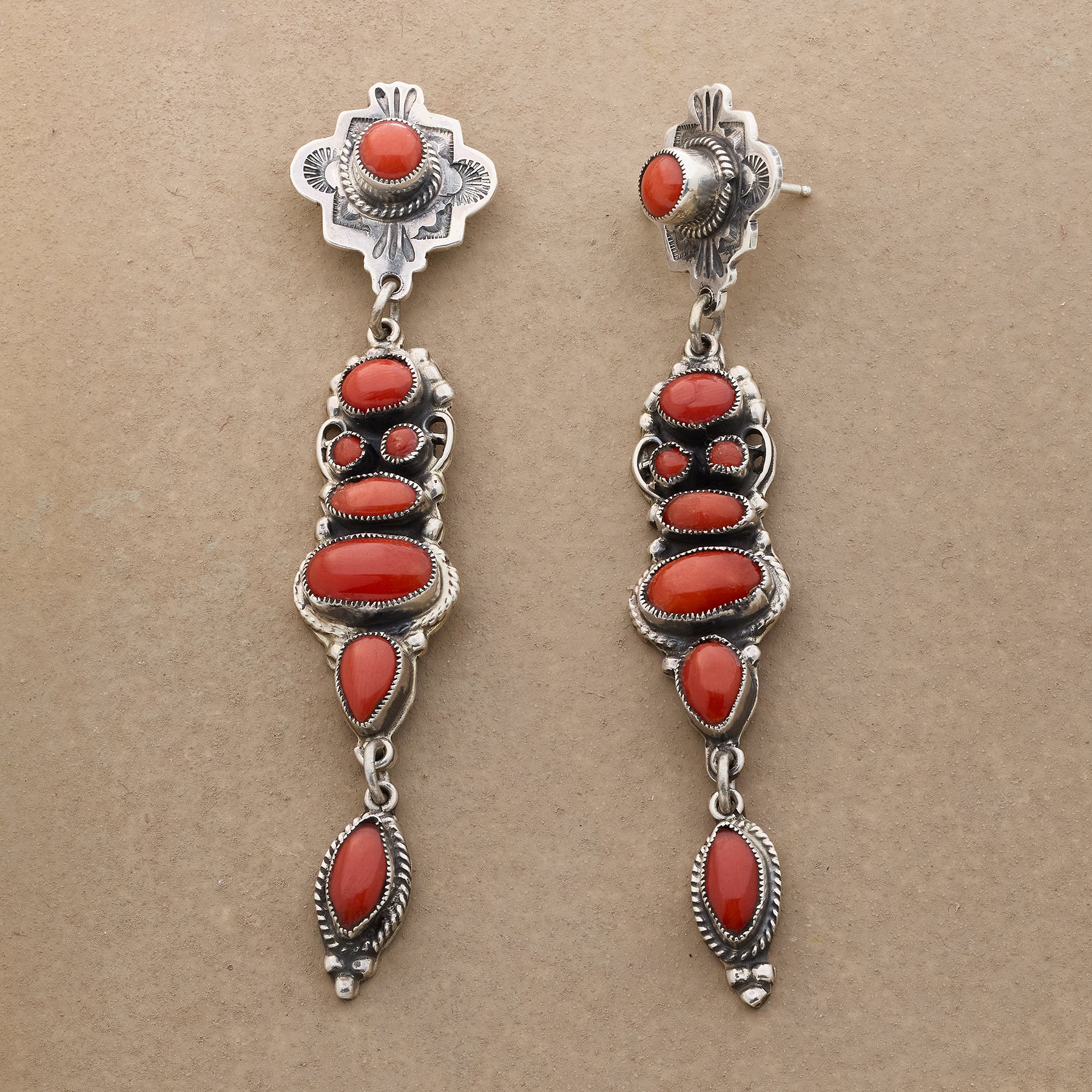 sundance-August Coral Earrings-Sundance Outlet