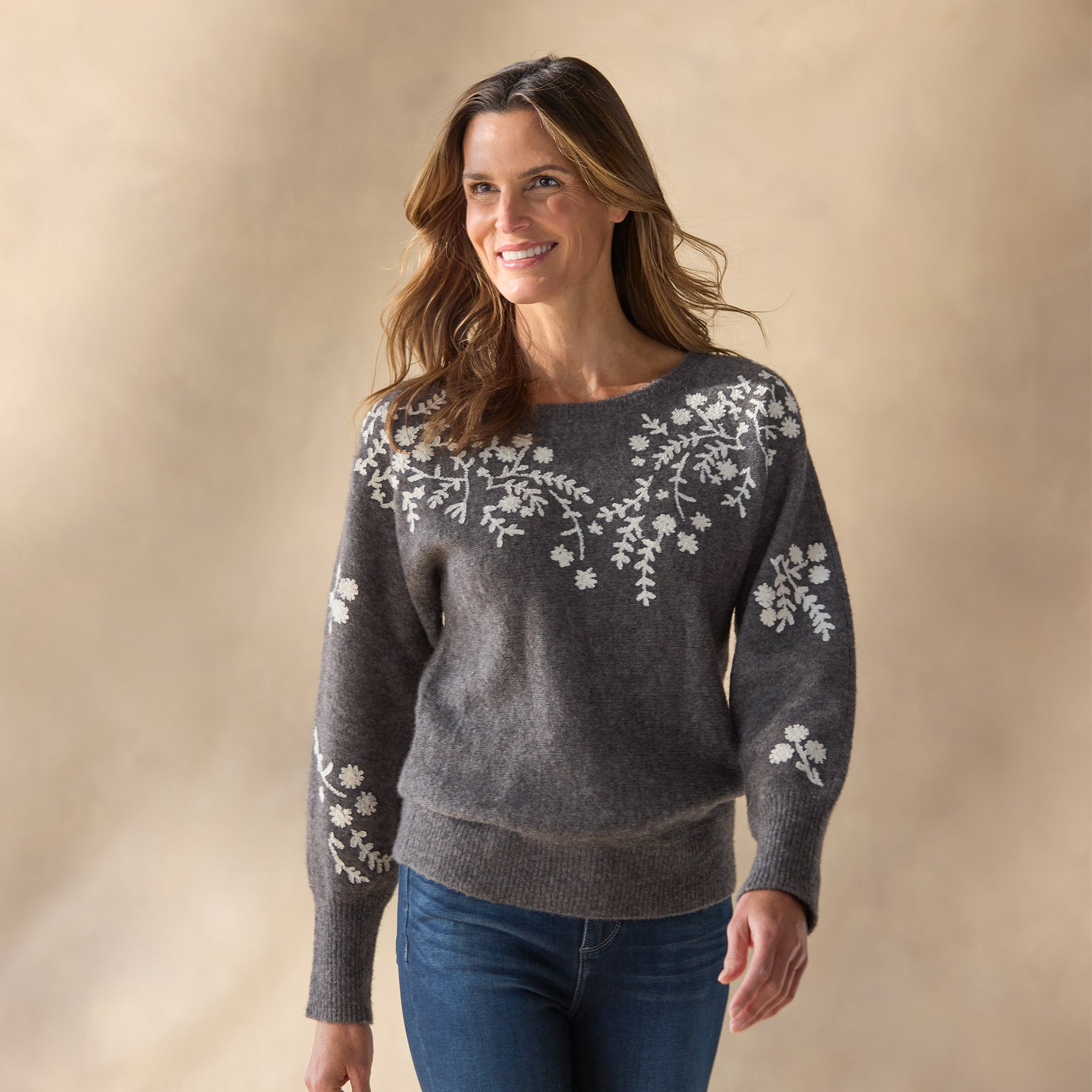 sundance-Anya Vines Sweater, Petite-Sundance Outlet